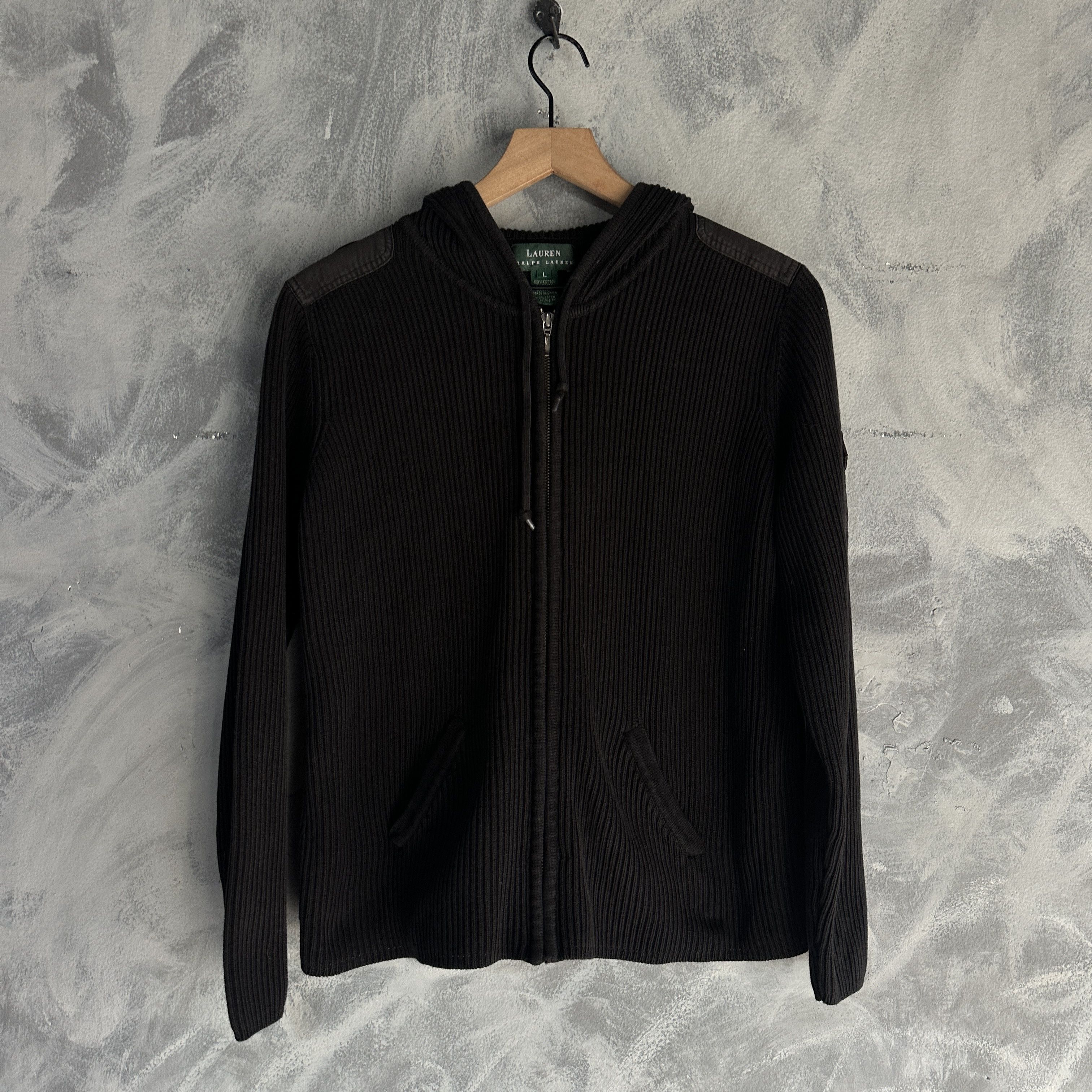 Polo Ralph Lauren Vtg Polo Ralph Lauren Knitted Sweater Womens L Black Size L / US 10 / IT 46 - 1 Thumbnail
