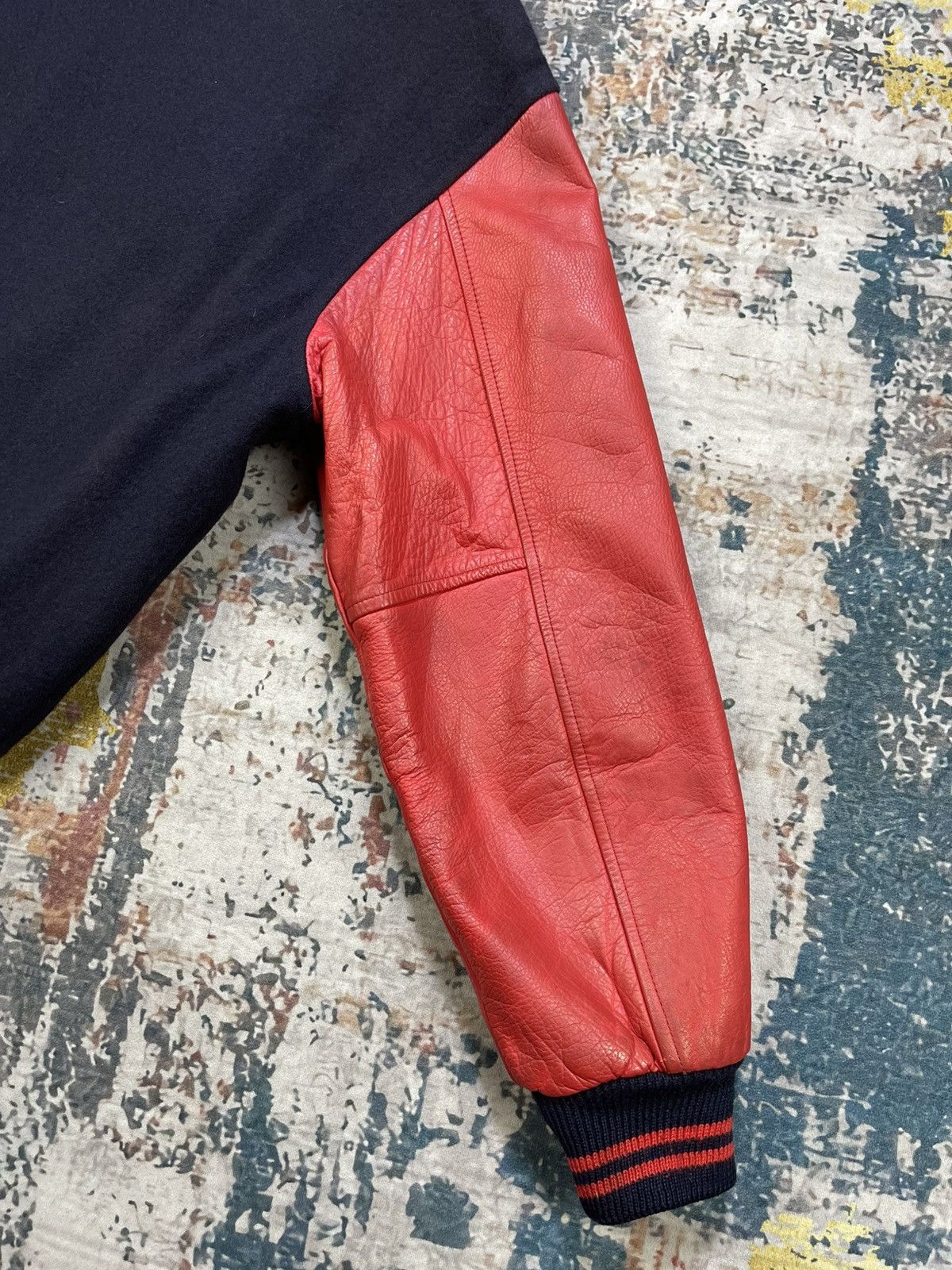 Macbeth Vtg 90s Macbeth Leather Sleeve Patch Logo Varsity Jacket Size US M / EU 48-50 / 2 - 9 Thumbnail