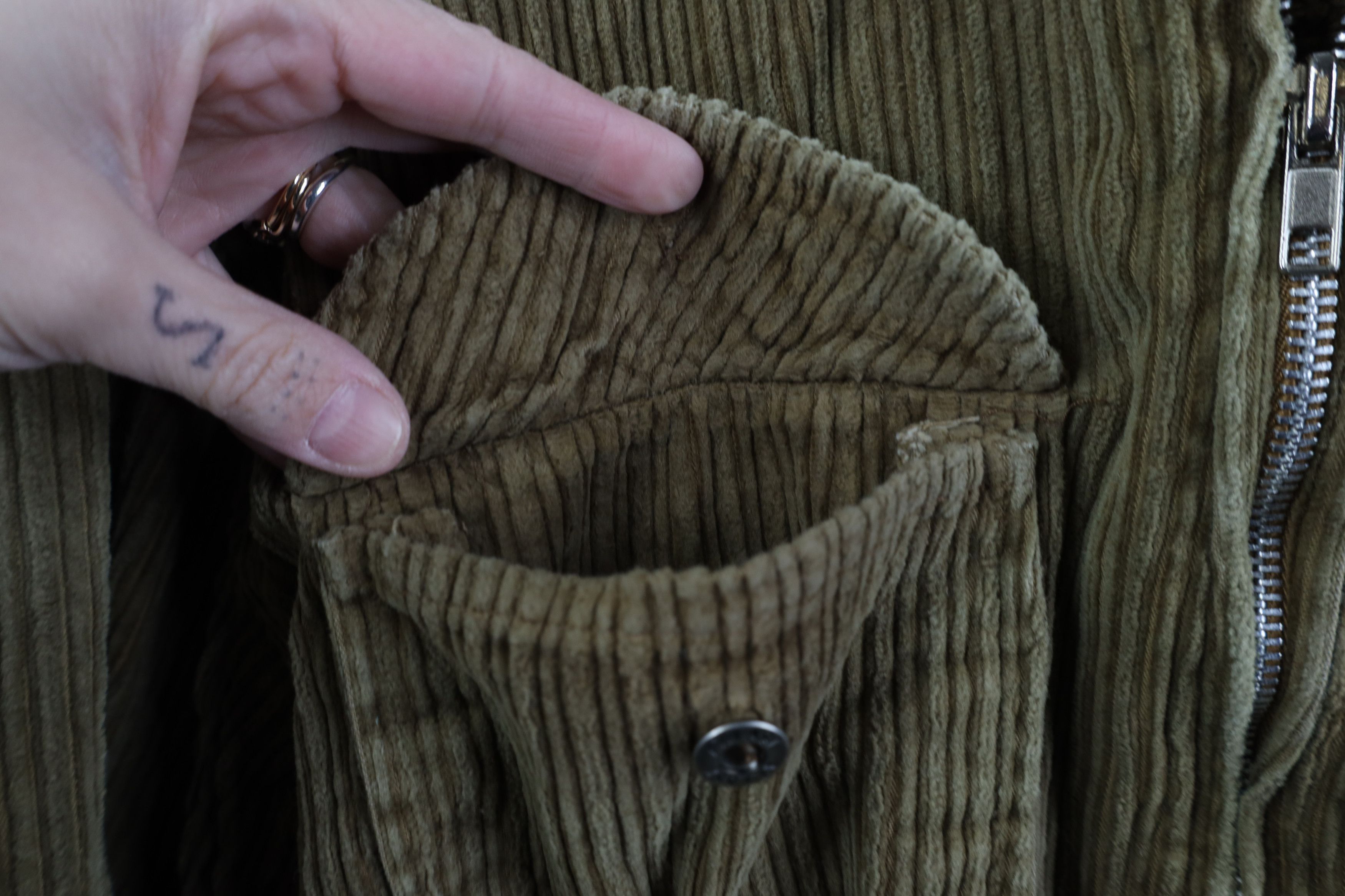 Vintage Vintage 90s Y2K Streetwear Babydoll Corduroy Shirt Jacket Size M / US 6-8 / IT 42-44 - 7 Thumbnail