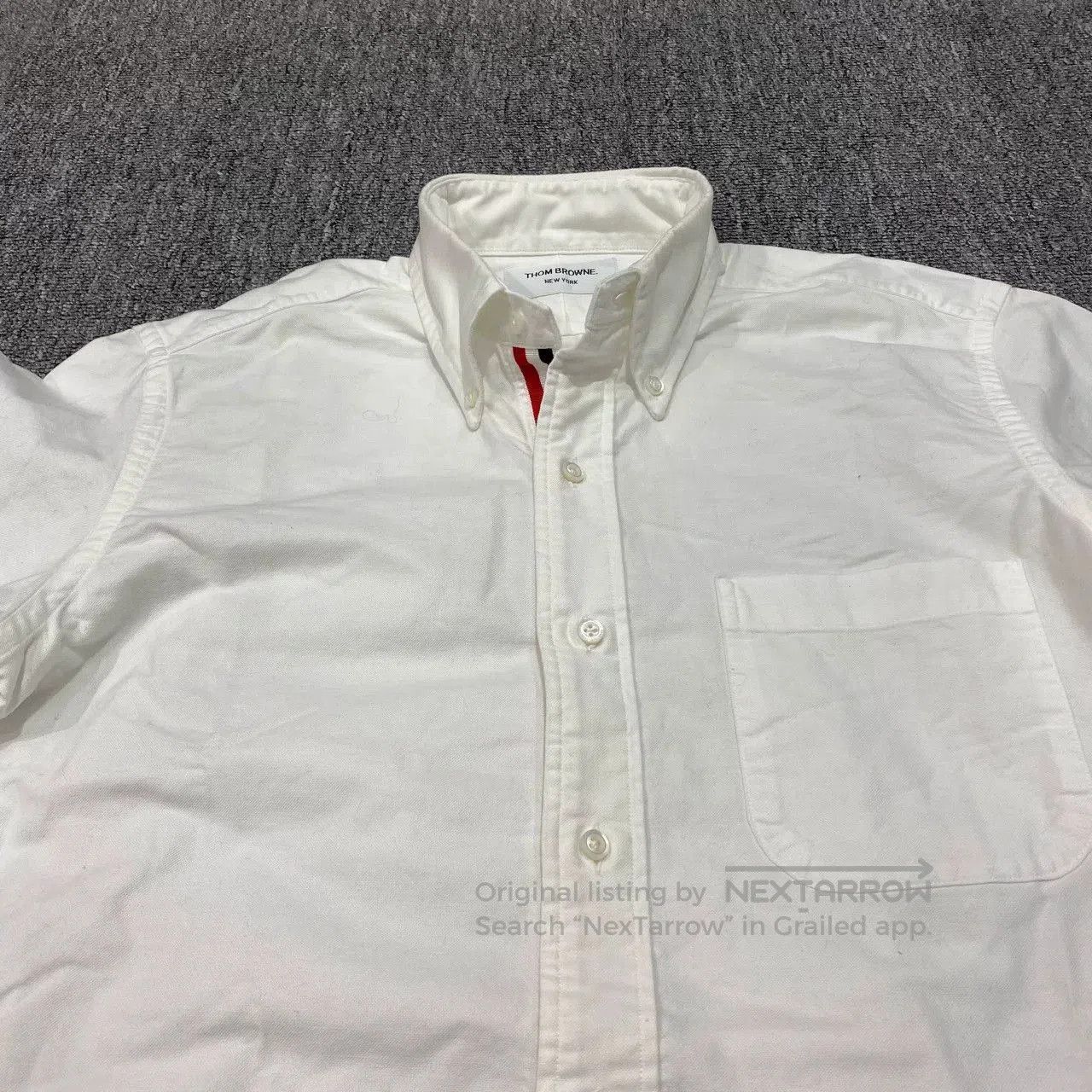 Thom Browne Thom Browne Long Sleeve White Shirt. Size US M / EU 48-50 / 2 - 7 Thumbnail