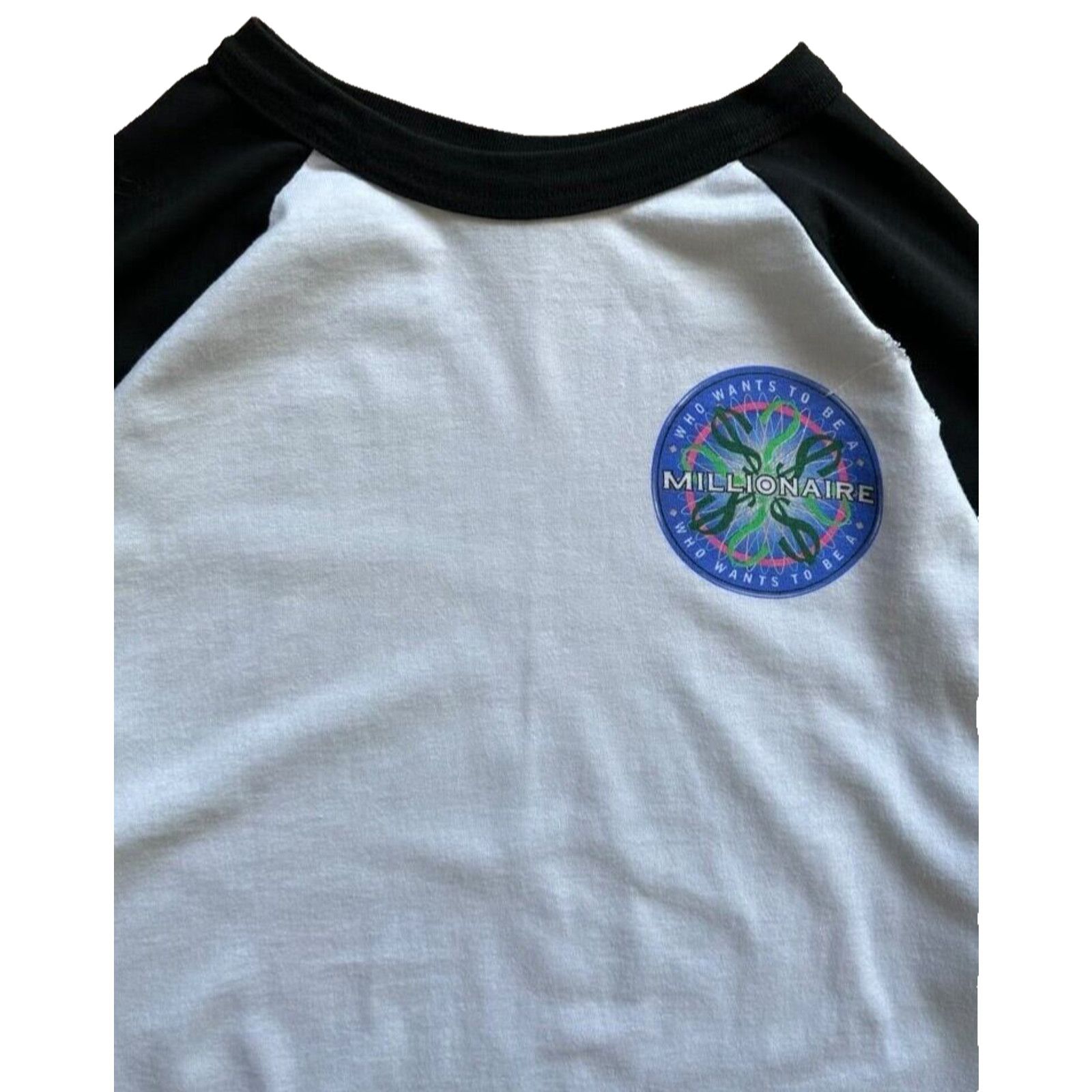 Augusta Sportswear Who Wants To Be A Millionaire Game Show T Shirt L 3/4 Sleeve Size US L / EU 52-54 / 3 - 6 Thumbnail