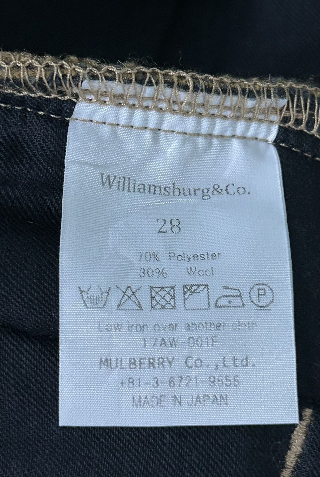 Japanese Brand × Mulberry WILLIAMSBURG & CO STANDARD SWEATPANT WOOL Size US 28 / EU 44 - 11 Thumbnail