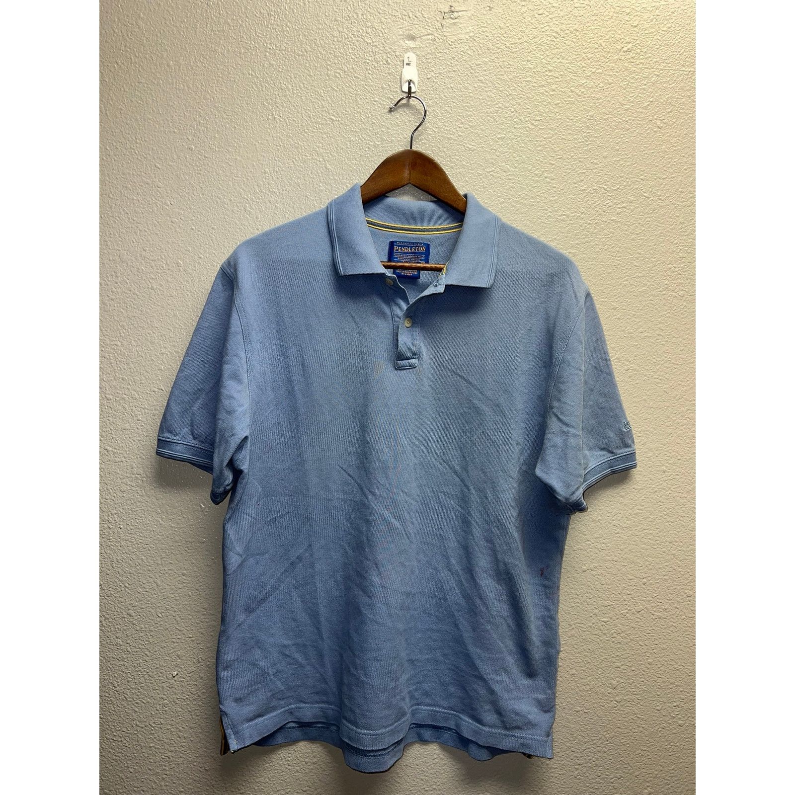 Pendleton Pendleton Polo Shirt Woolen Mills Pima Cotton Blue Top Tee M Size US M / EU 48-50 / 2 - 1 Thumbnail