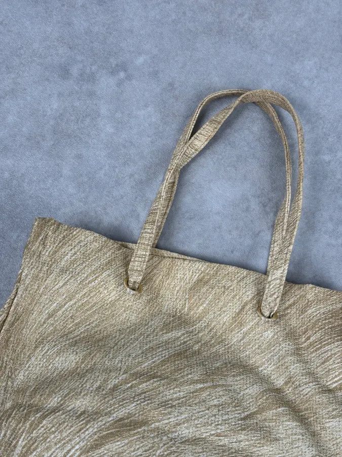 Roberto Cavalli Roberto Cavalli Gold Textured Tote Bag Size ONE SIZE - 4 Thumbnail