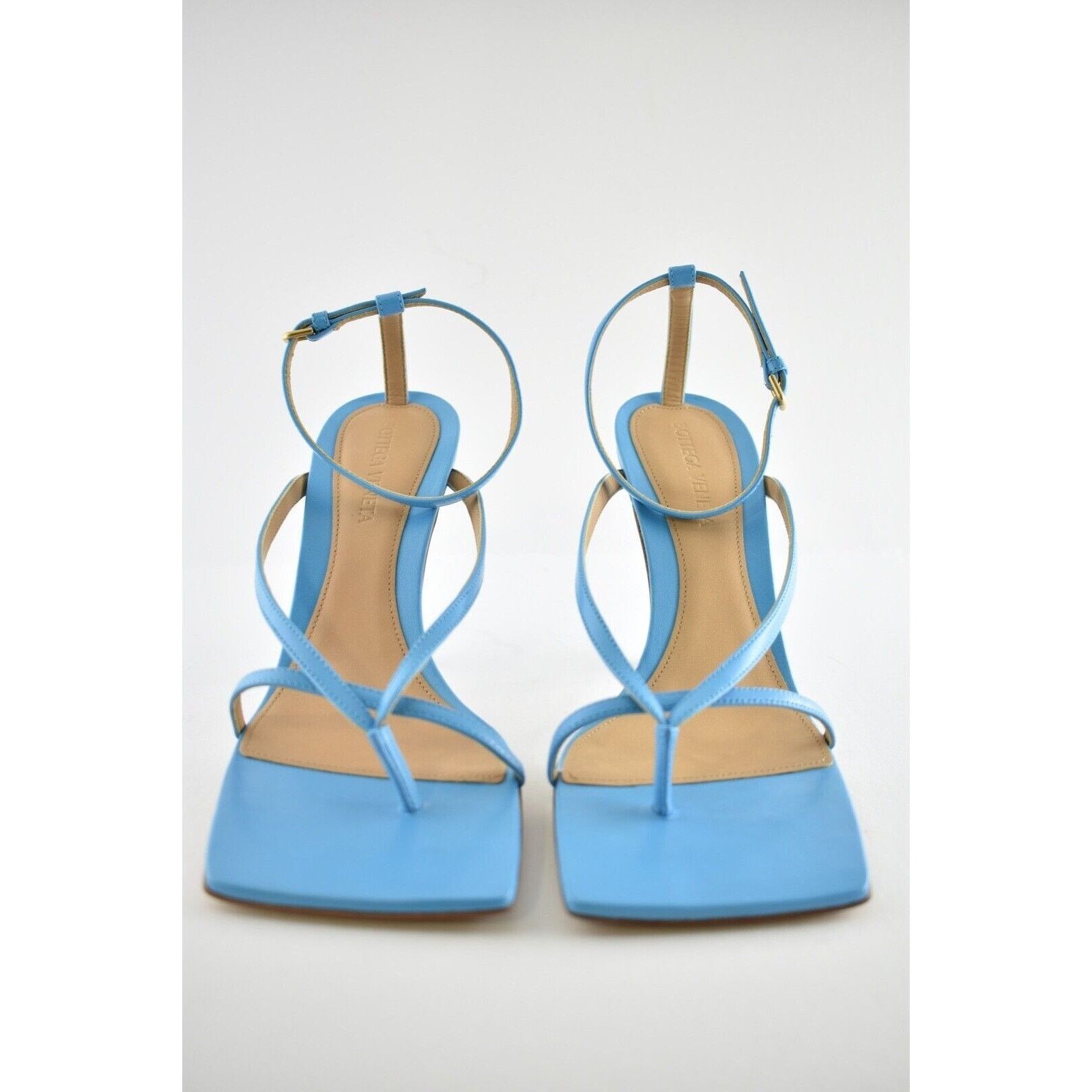 Bottega Veneta Bottega Veneta Stretch Square Toe Sky Blue Ankle Sandal Size US 6 / IT 36 - 5 Thumbnail