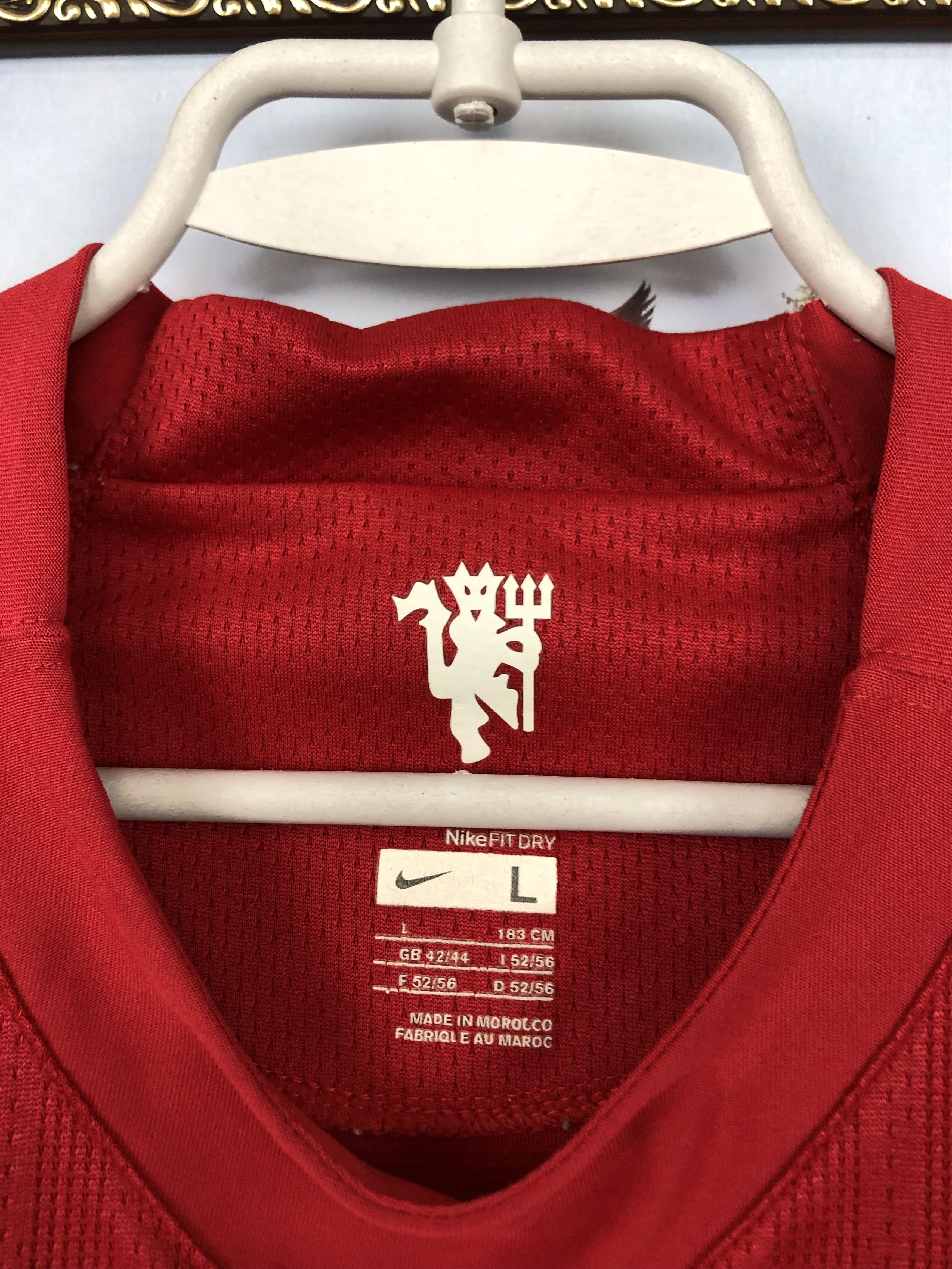 Nike Manchester United football shirt 2007 Soccer Jersey Rare Size US L / EU 52-54 / 3 - 8 Thumbnail