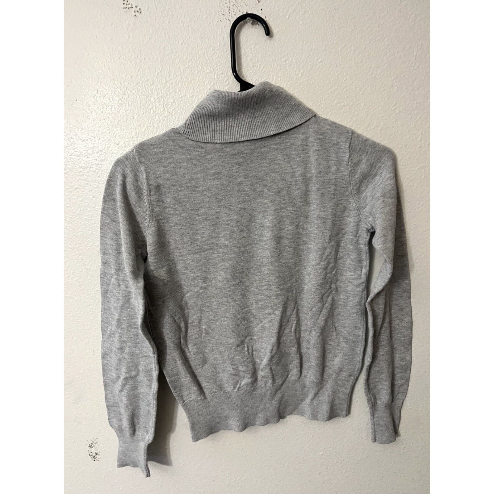 H&M VINTAGE H&M Women's Sweater Pullover Long Sleeve Turtleneck Gray Classic XS Size XS / US 0-2 / IT 36-38 - 2 Thumbnail