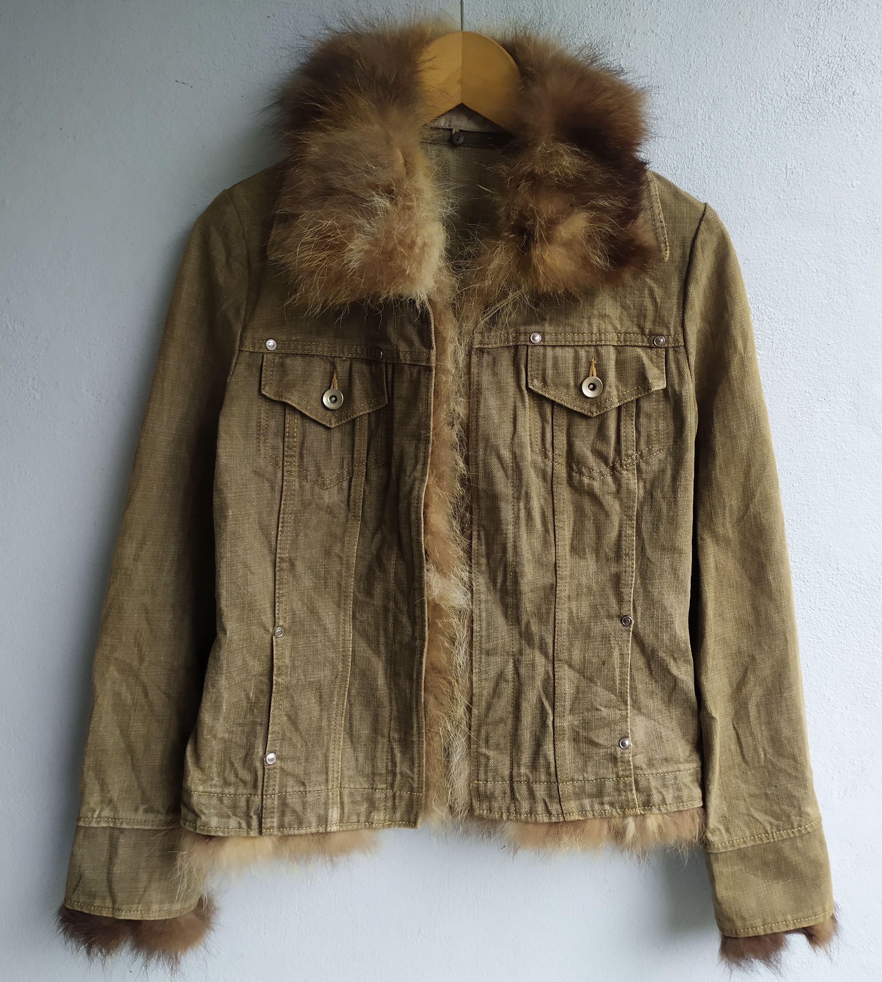 If Six Was Nine × Japanese Brand × Le Grande Bleu (L.G.B.) Japanese Brand Denim fur Jacket Size S / US 4 / IT 40 - 1 Thumbnail