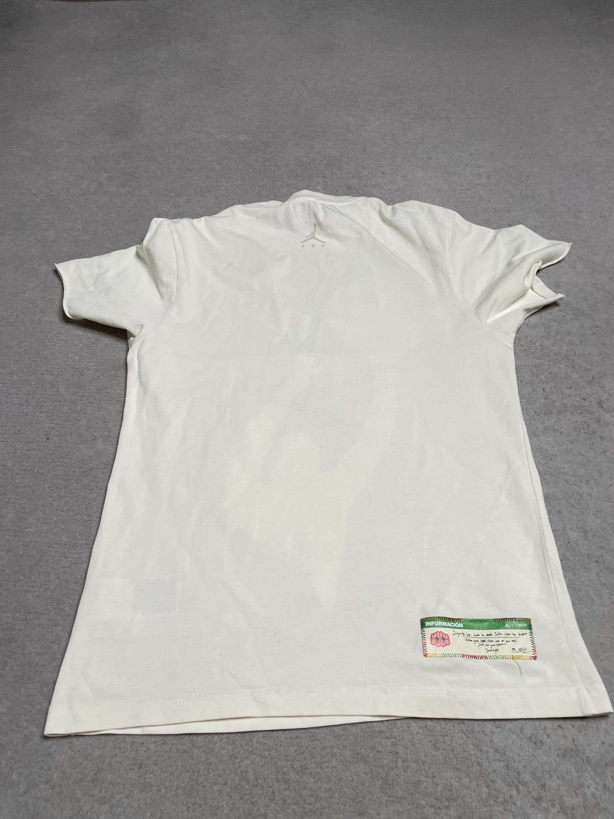 J Balvin × Jordan Brand Vintage Cream T-Shirt Tee Jordan J. Balvin Streetwear Drip Size US S / EU 44-46 / 1 - 8 Thumbnail