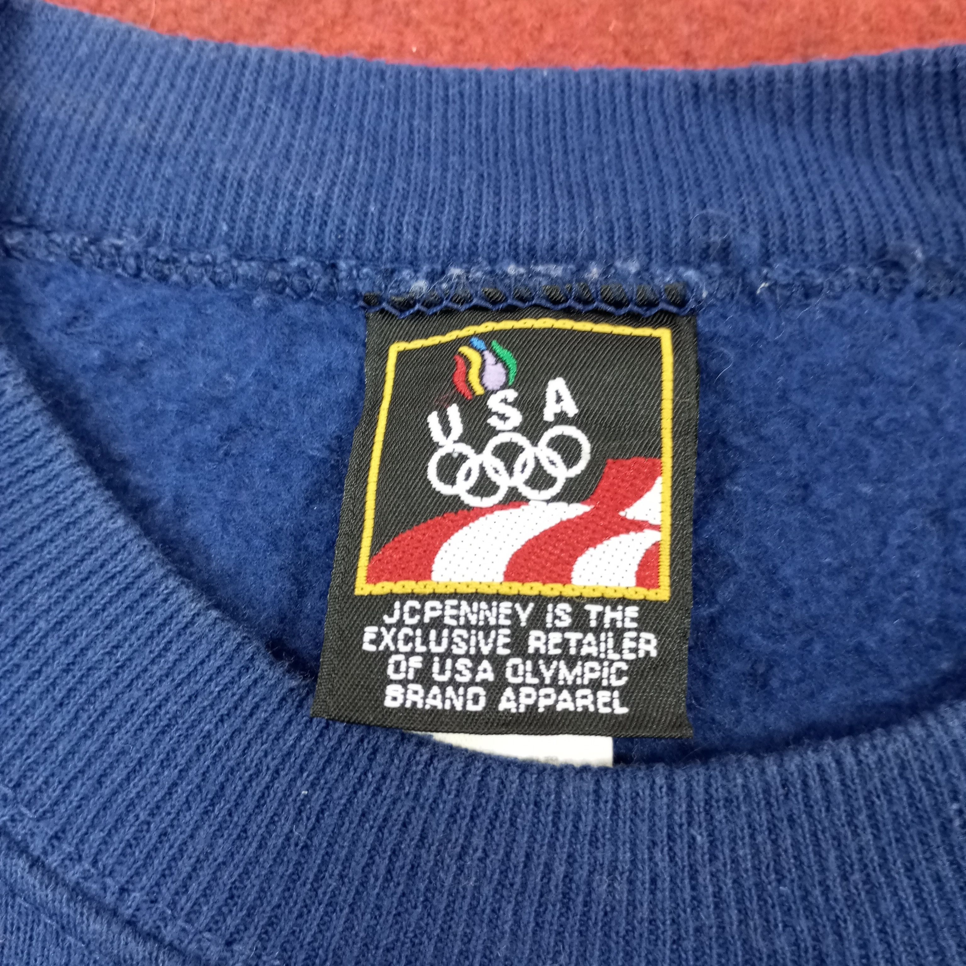 USA Olympics × Vintage Olympics USA Promo Style Vintage Sweatshirt c216n12 Size US XL / EU 56 / 4 - 4 Thumbnail