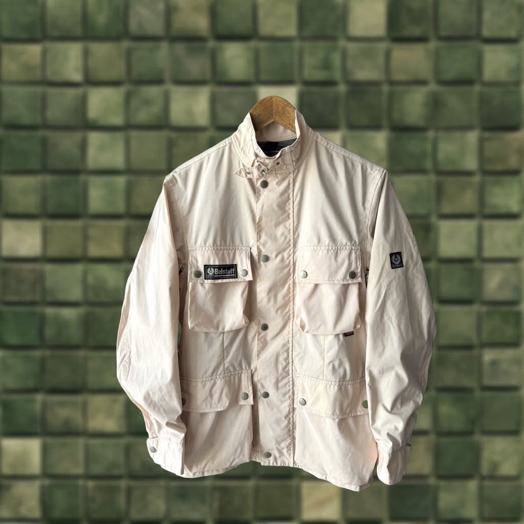 Belstaff VINTAGE Belstaff Jazz Rallymaster 350 Pro Womens Jacket 42 Ivory Nylon Motorcycle Beig Size M / US 6-8 / IT 42-44 - 1 Thumbnail