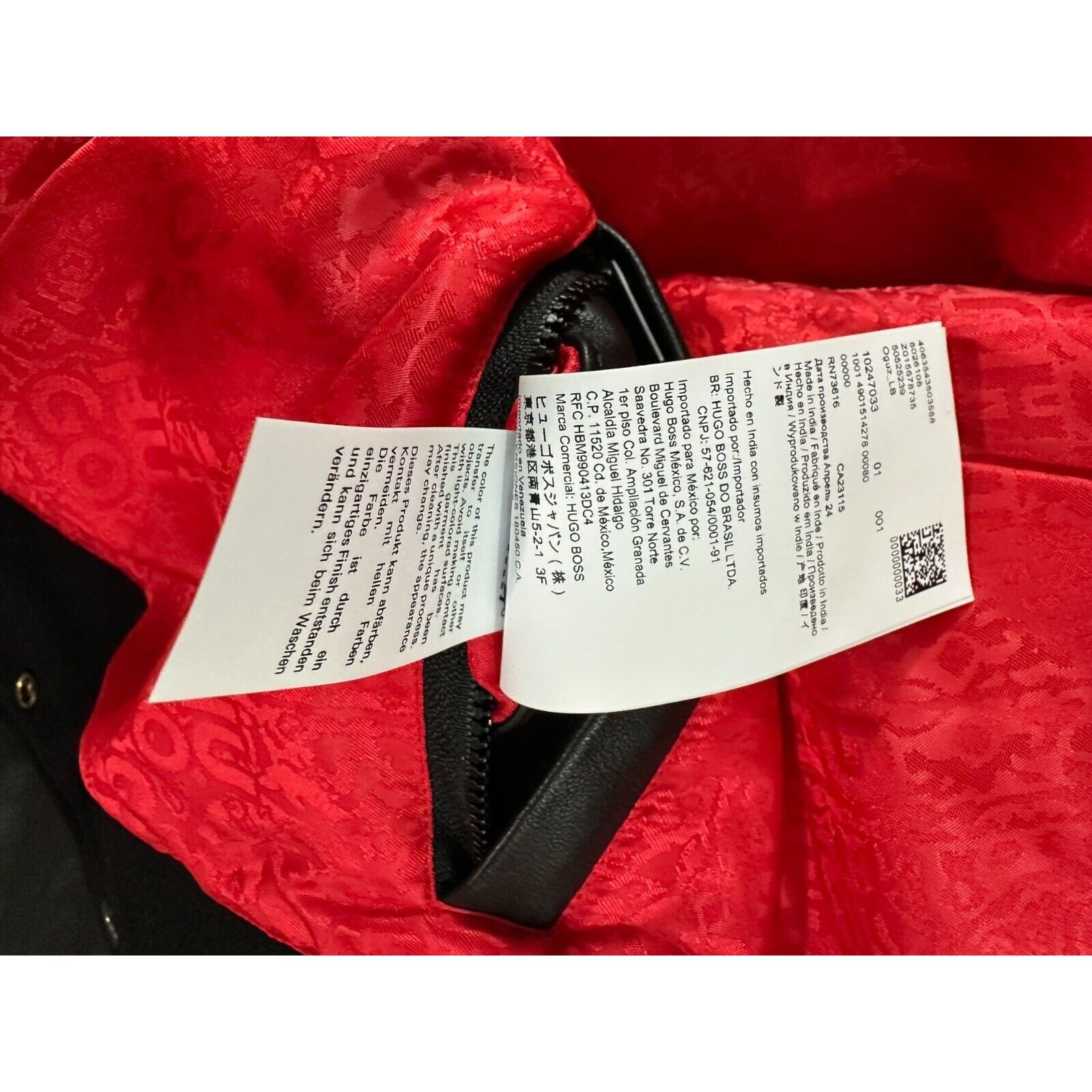 Hugo Boss HUGO Boss x LES BENJAMINS Wool Leather Bomber Jacket sz XL N Size US XL / EU 56 / 4 - 6 Thumbnail