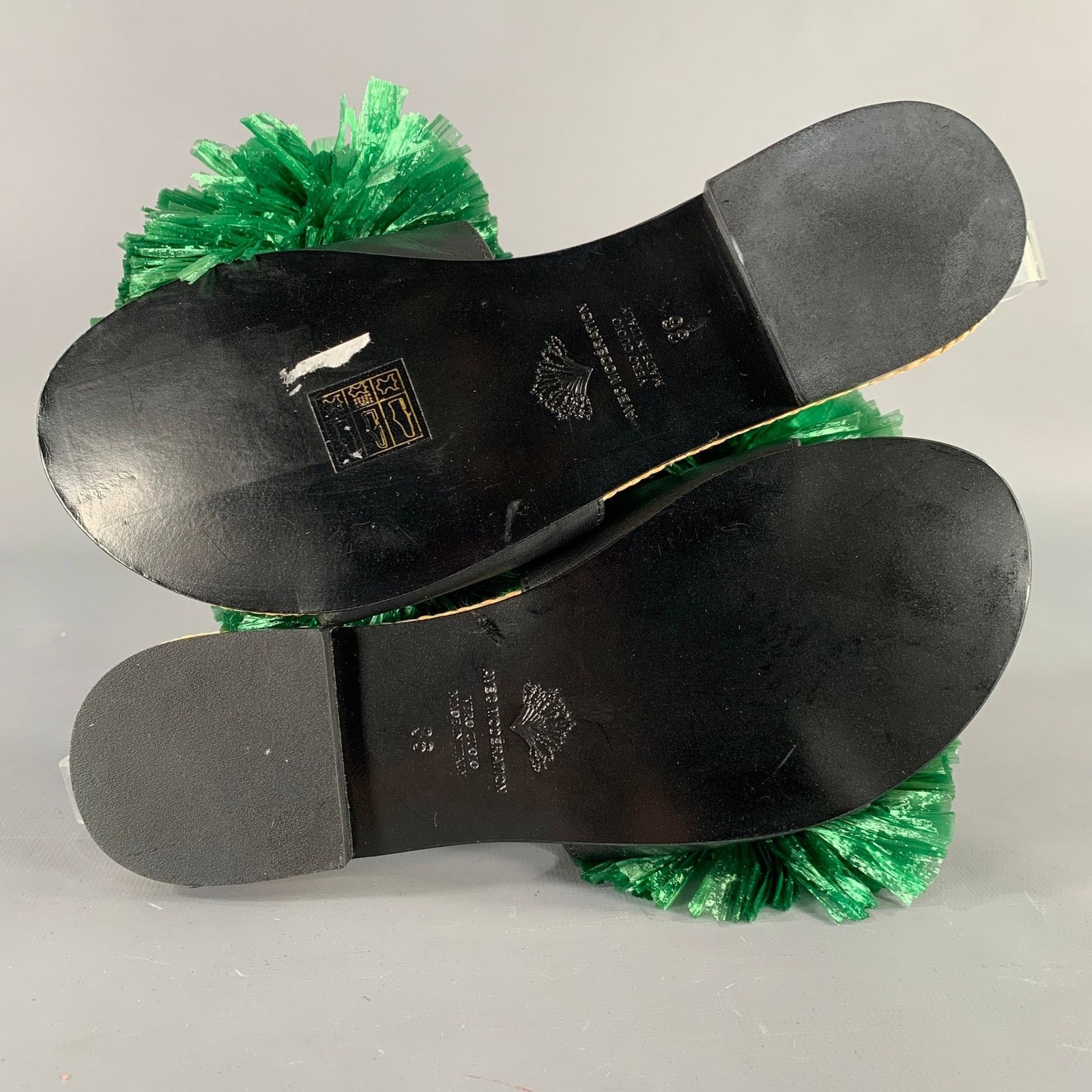Other AVEC MODERATION "Bora Bora" Green Slip On Sandals Size US 6 / IT 36 - 6 Thumbnail