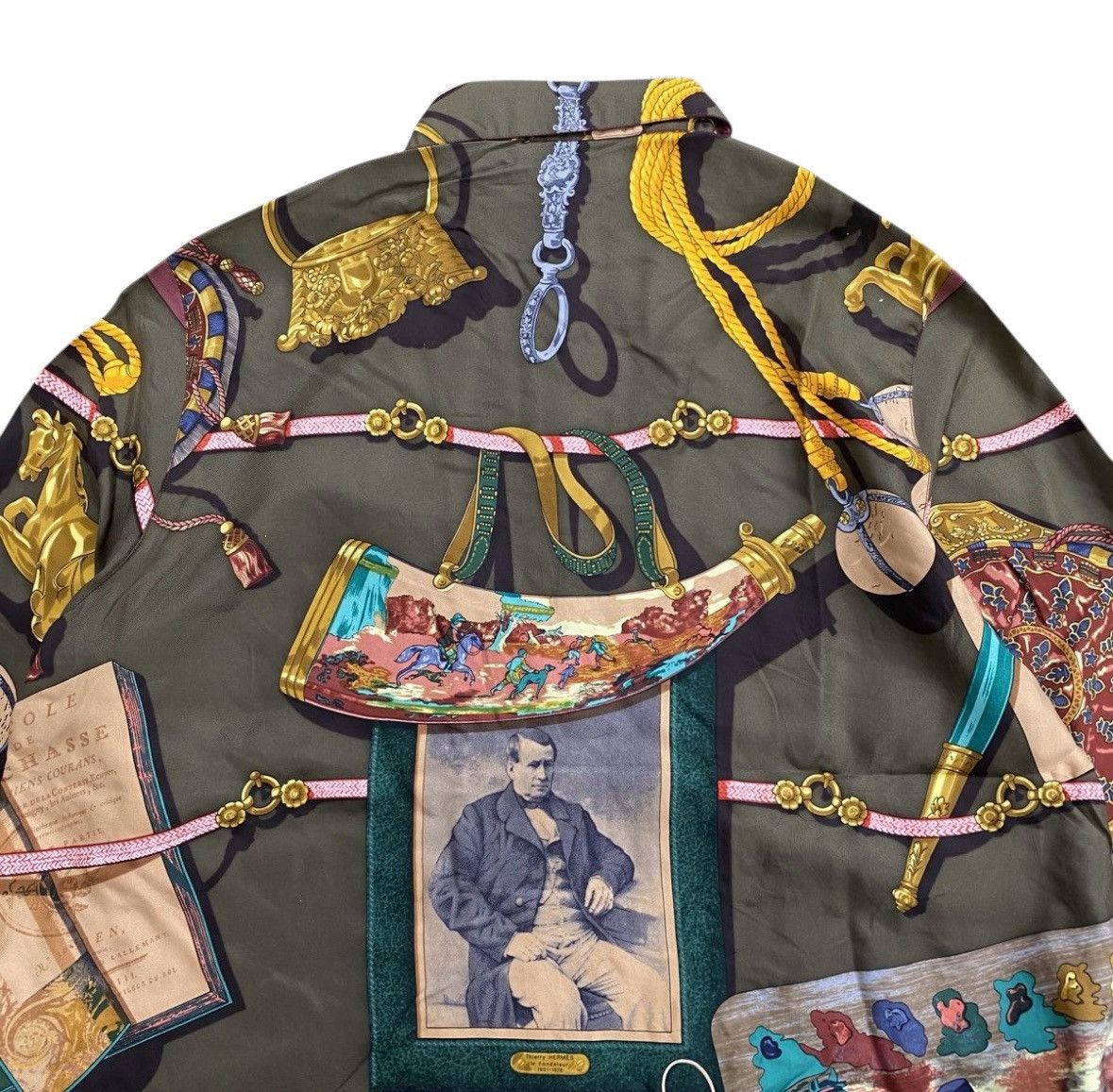 Hermes HOLY GRAILS!! Archives 90s Hermes ALL OVER PRINT SHIRT Size US L / EU 52-54 / 3 - 4 Thumbnail