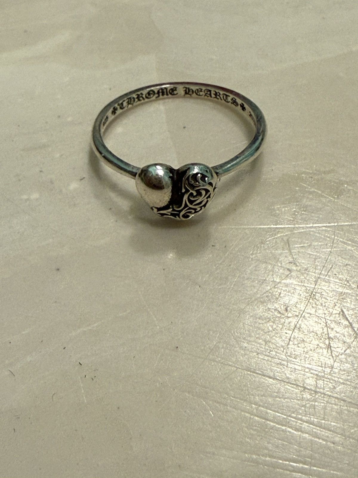 Chrome Hearts Chrome Hearts Bubblegum Heart Ring Size 7 | Grailed
