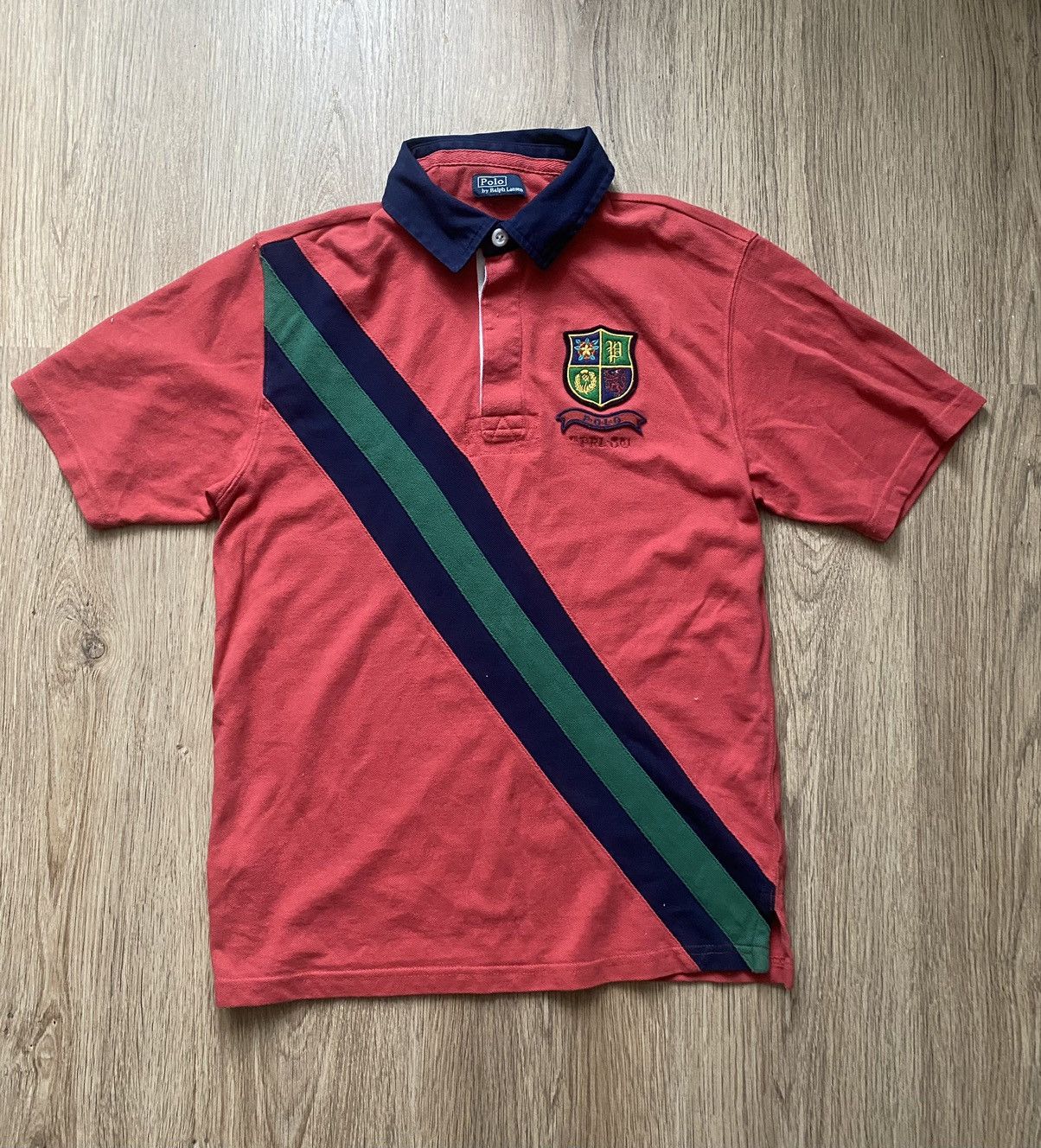 Polo Ralph Lauren × Vintage Vintage Polo Ralph Lauren New York Y2K multicolour rugby Size US S / EU 44-46 / 1 - 1 Thumbnail