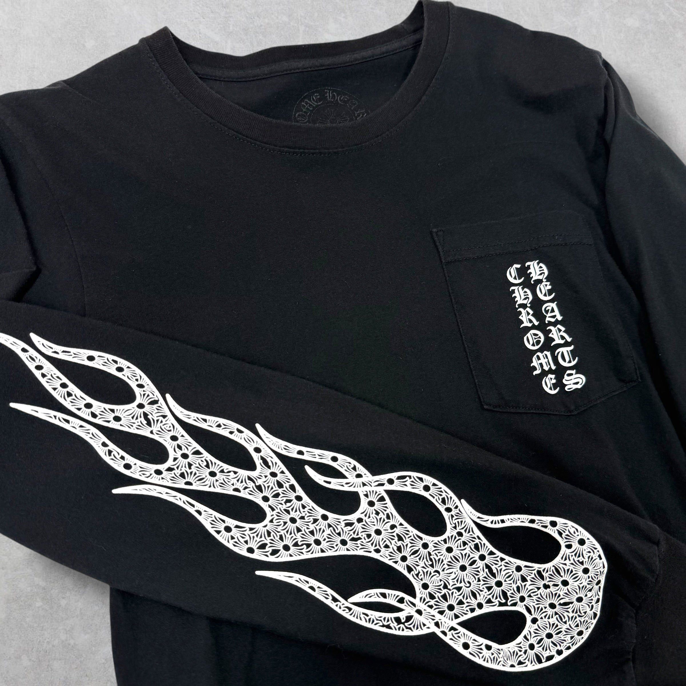 Chrome Hearts Chrome Hearts Cross Flames Black L/S S Size US S / EU 44-46 / 1 - 2 Thumbnail