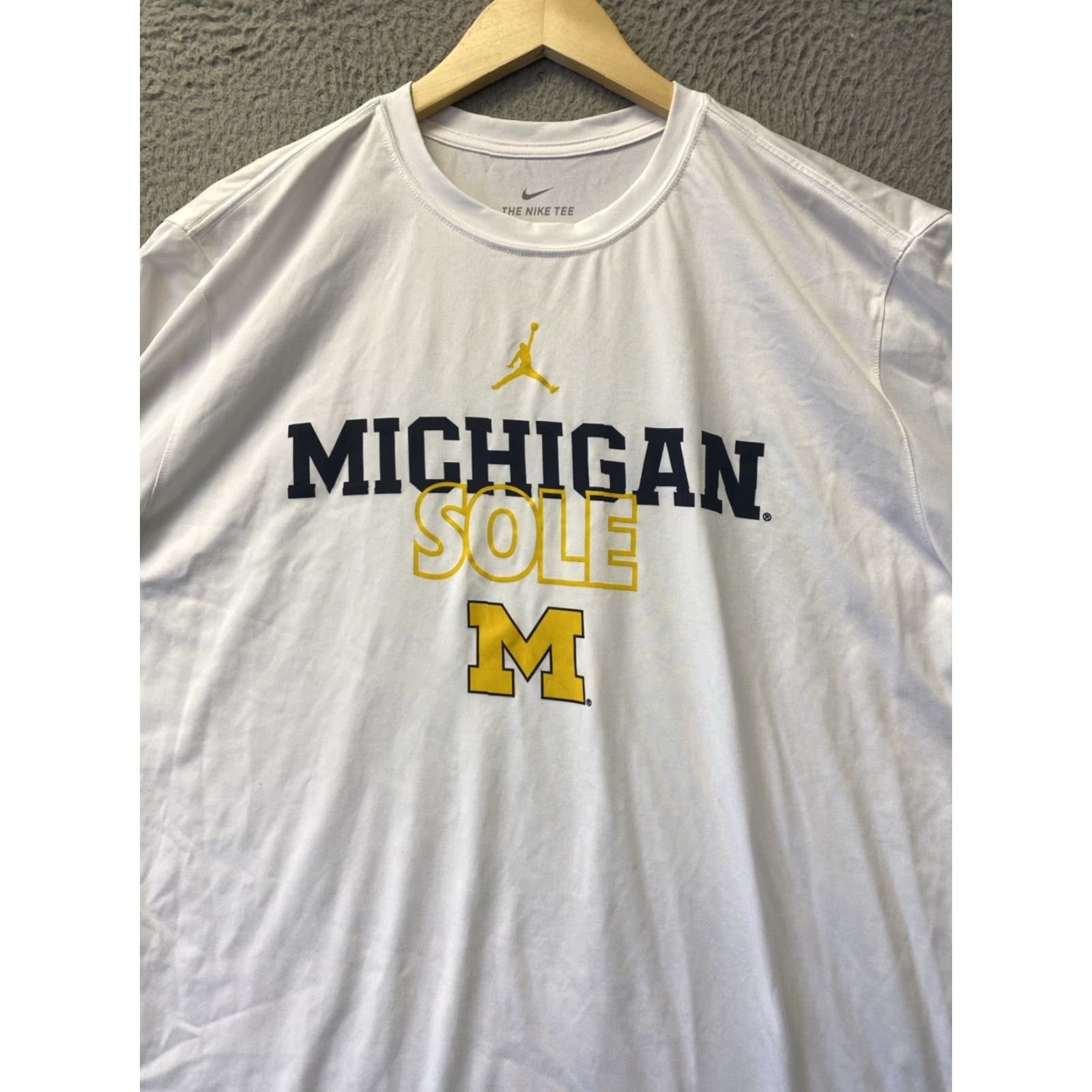 Nike Nike Shirt Jumpman Michigan XL White / 124-6 Size US XL / EU 56 / 4 - 2 Thumbnail