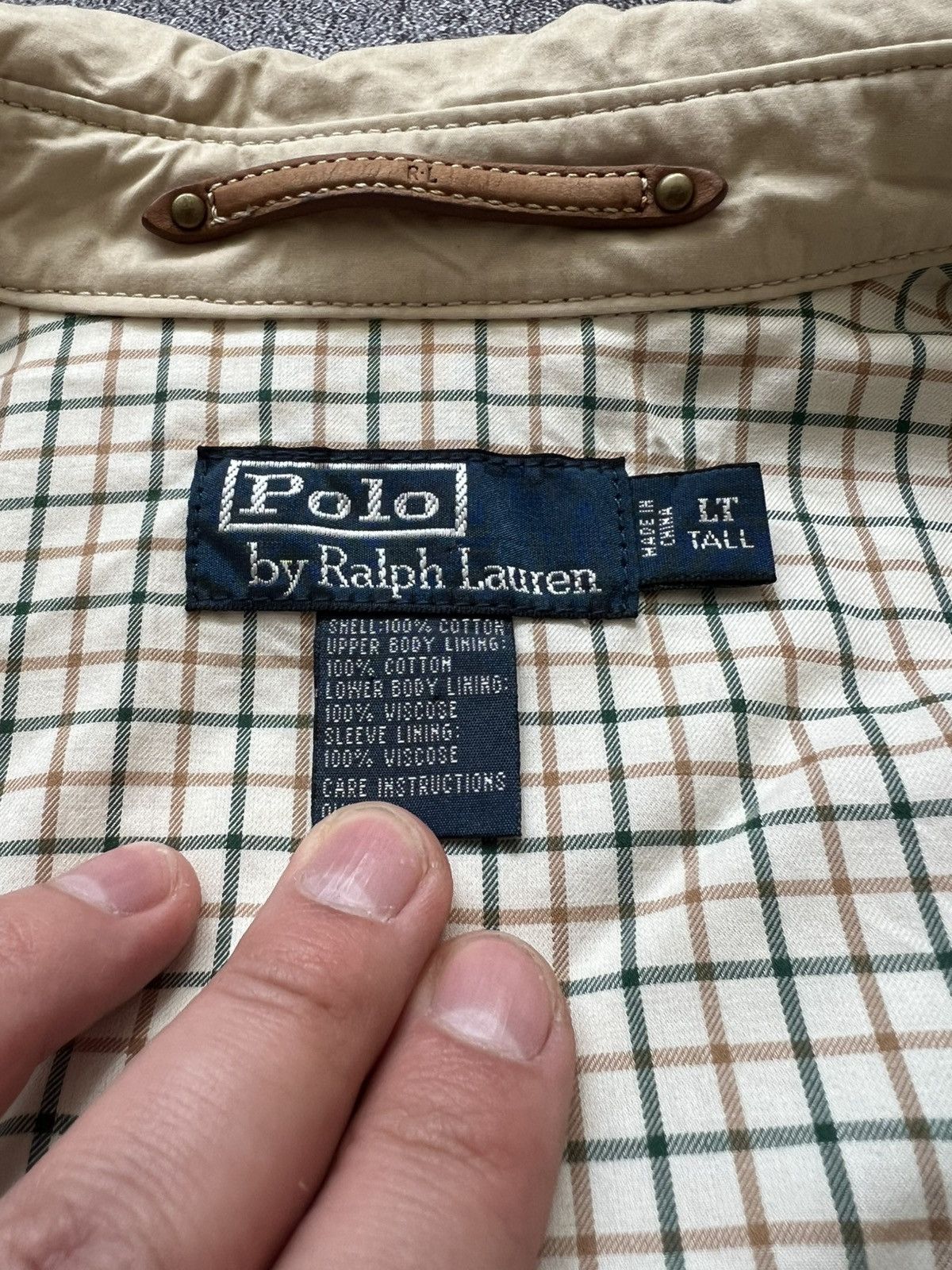 Polo Ralph Lauren × Ralph Lauren × Vintage Polo by Ralph Lauren Vintage Beige Cotton Mac Coat Jacket Size US L / EU 52-54 / 3 - 8 Thumbnail