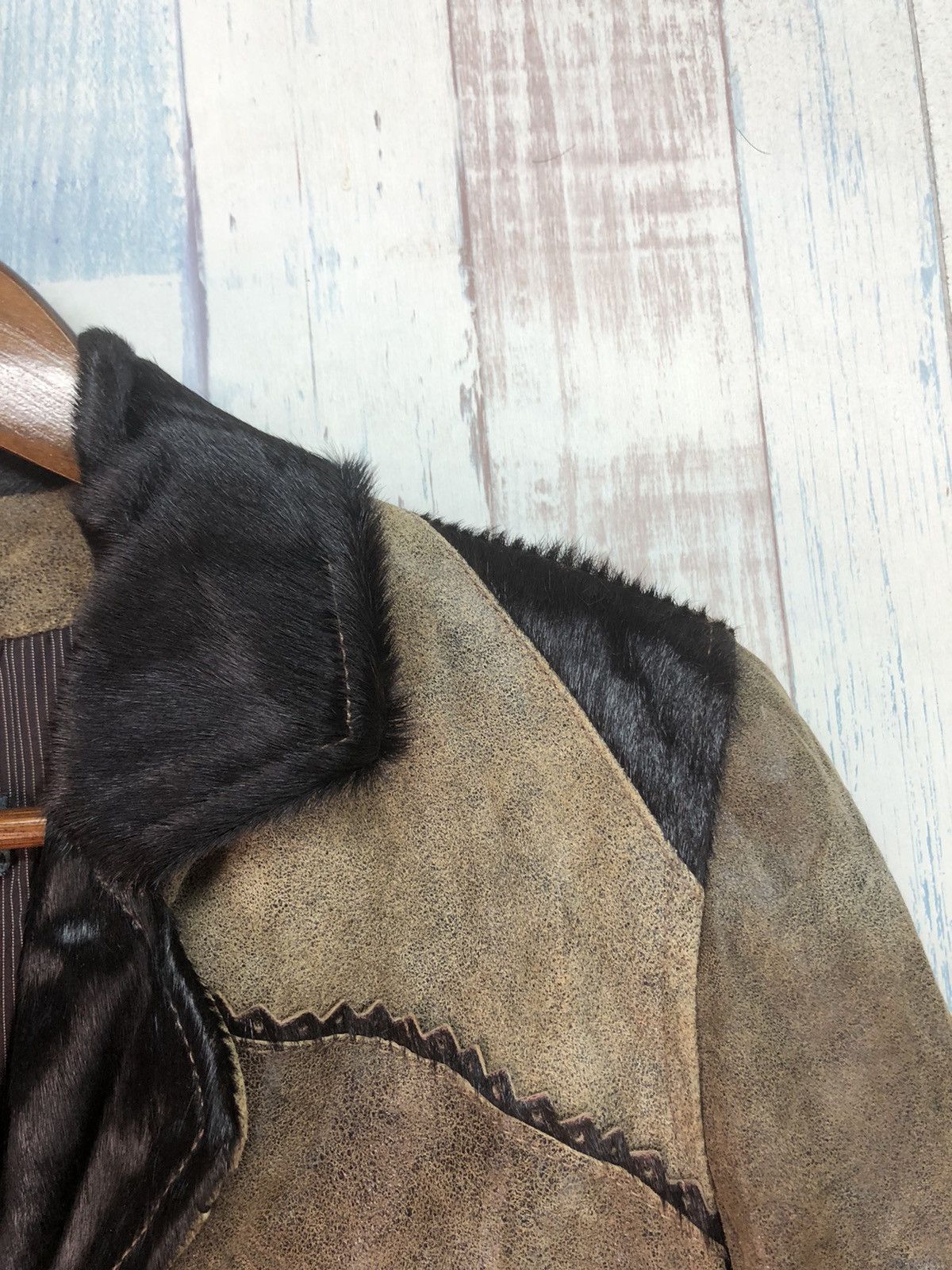 Genuine Leather × Vintage Vintage Pianca Leather Long Jacket Size S / US 4 / IT 40 - 9 Thumbnail