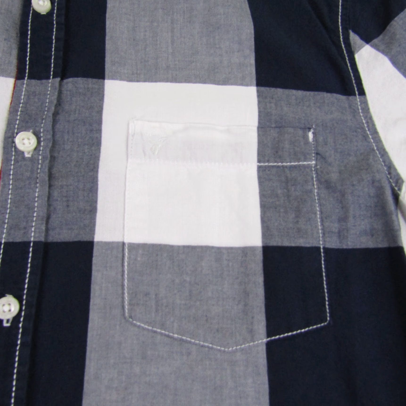 Vintage Roebuck Shirt Mens Large Blue White Plaid Button Up Camp Casual Workwear Outdoor Size US L / EU 52-54 / 3 - 5 Thumbnail