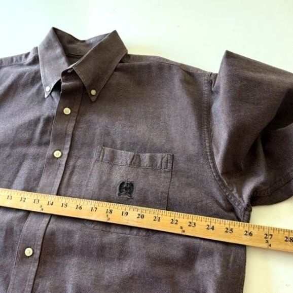 Vintage Cinch Western Solid Antique Brown Chest Pocket Button Down Shirt Mens LARGE Size US L / EU 52-54 / 3 - 6 Thumbnail