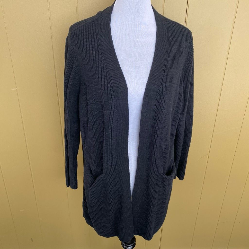 Old Navy Old Navy women L open front cardigan w/front pouch pockets b Size L / US 10 / IT 46 - 1 Thumbnail