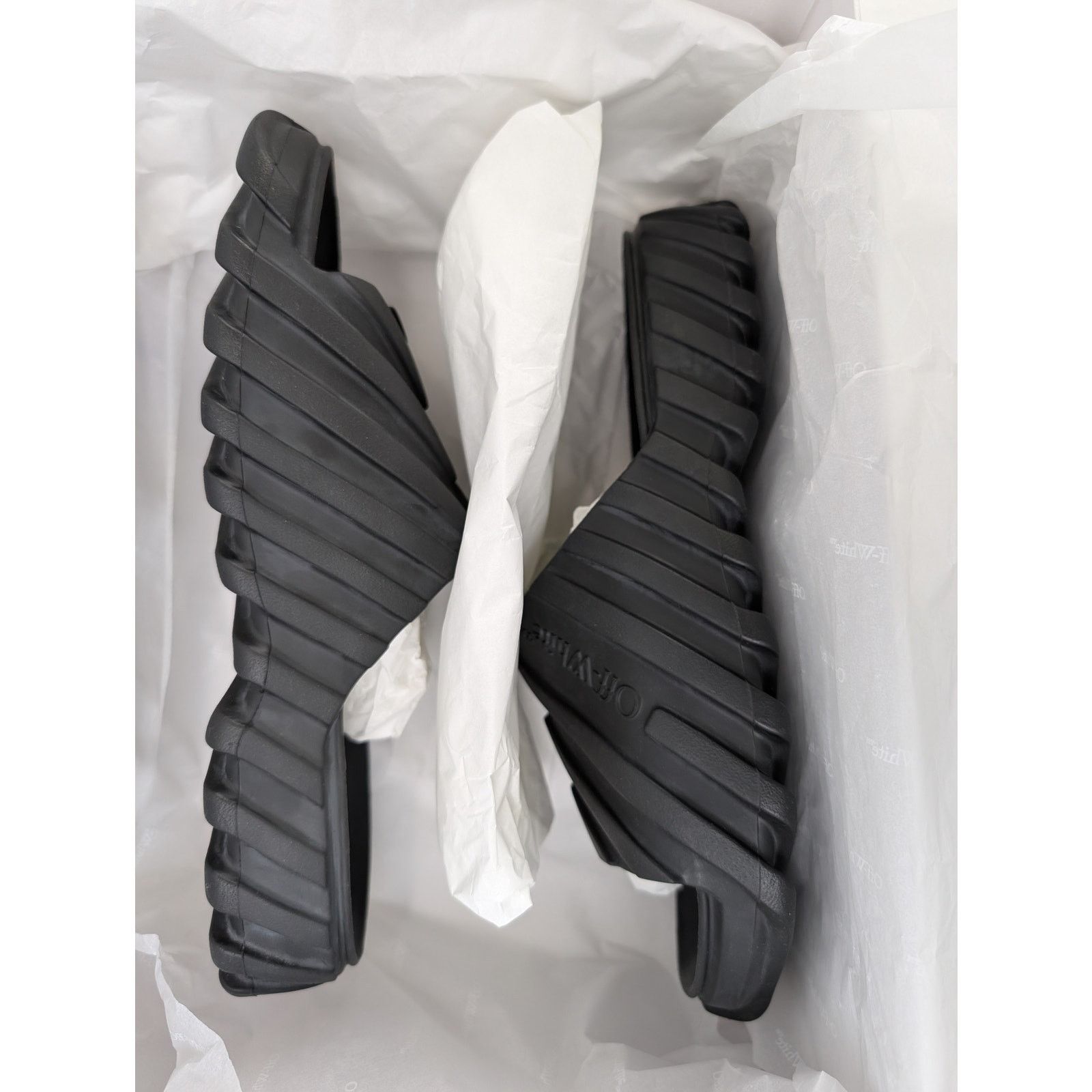 Off-White o1rshd1 Exploration Sliders Slippers in Black Size US 9 / EU 42 - 18 Thumbnail