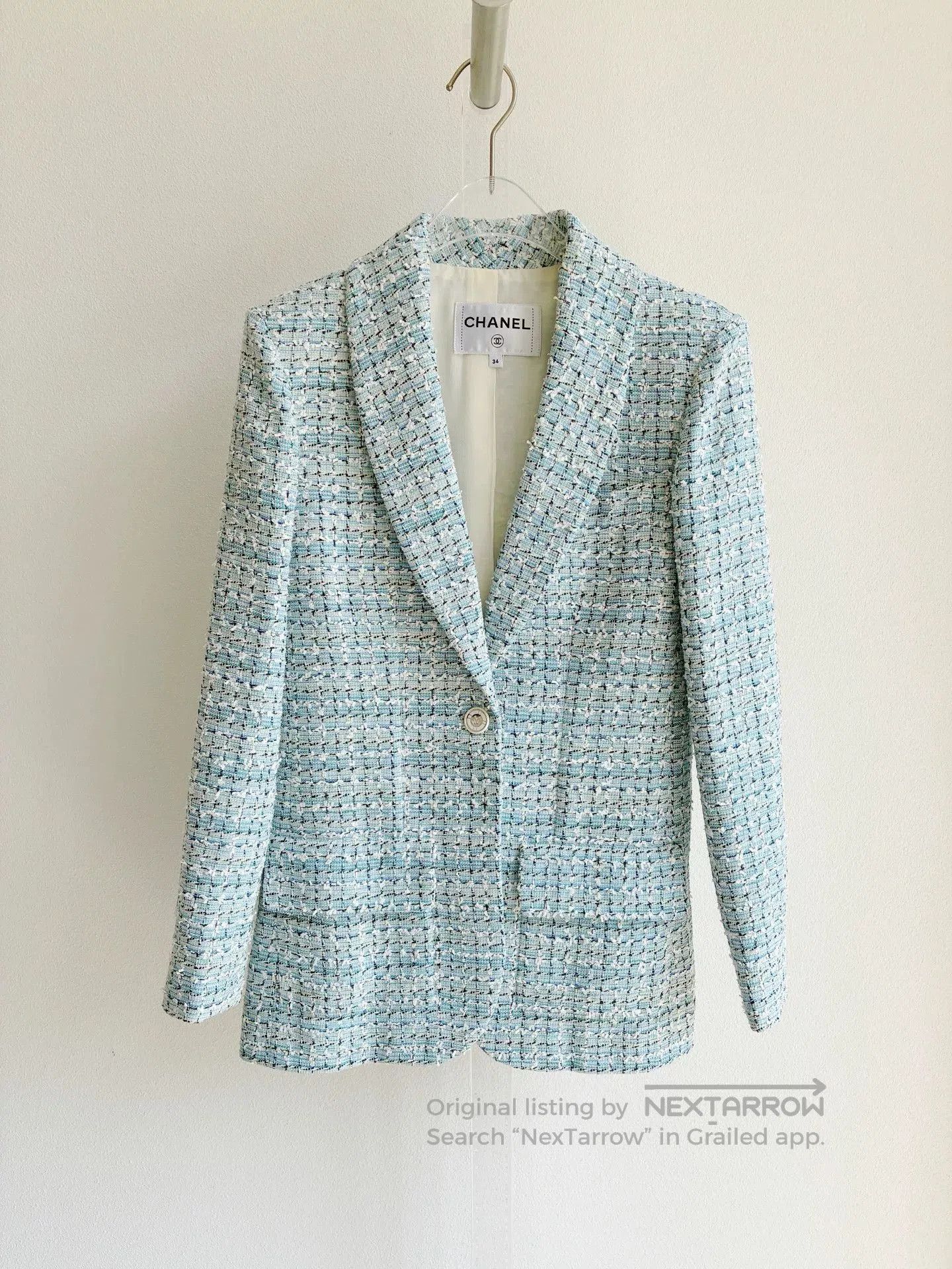 Chanel Chanel Jennie Cruise Blue Woven Jacket. Size XXS / US 00 / IT 34 - 2 Thumbnail