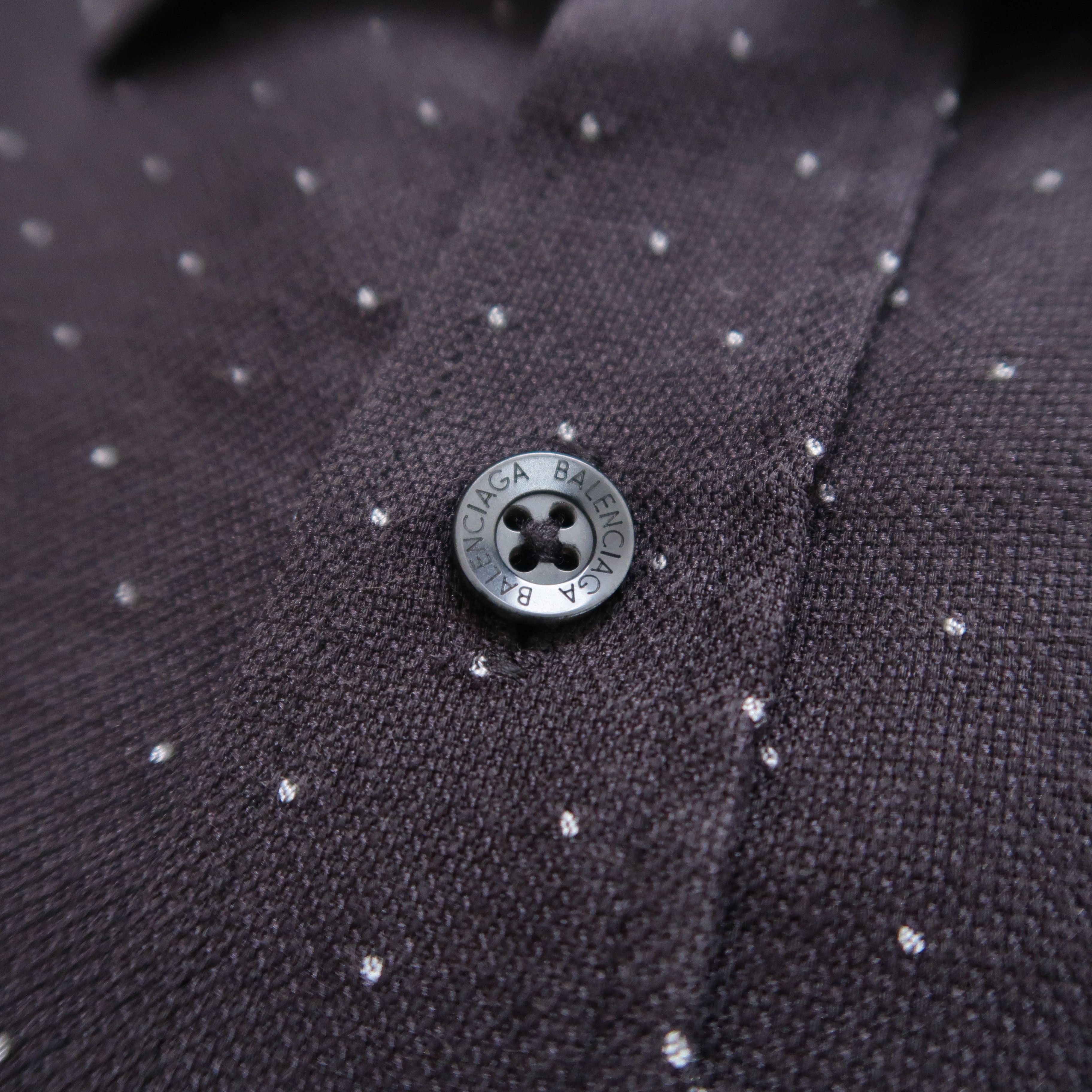 Balenciaga Vintage Balenciaga Psychedelic Dot Distressed Shirt Size US L / EU 52-54 / 3 - 5 Thumbnail