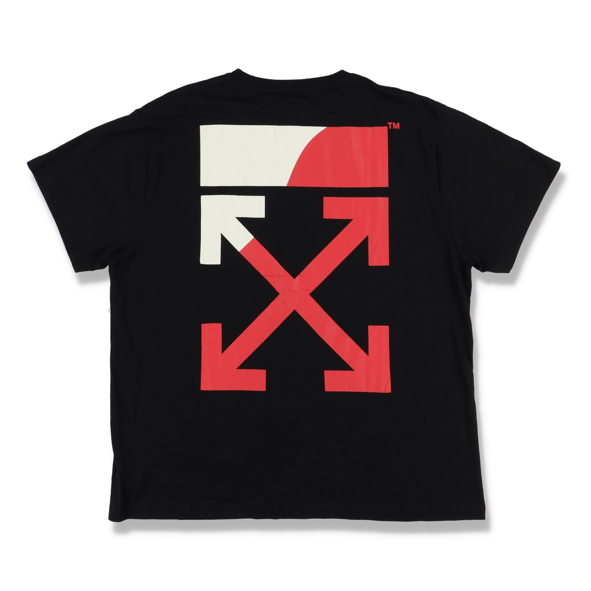 Off-White Black and Red Split Arrows Oversized T-Shirt Size US M / EU 48-50 / 2 - 1 Thumbnail