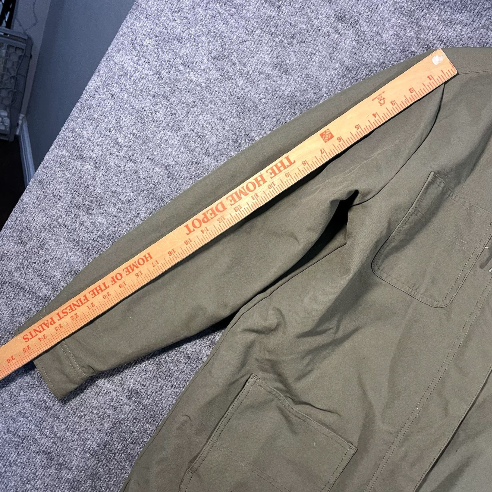 Vans VANS Women’s Drill Chore Long Coat Corduroy Collar Hooded Jacket M Green Jacket Women Military Oxford Long Hooded Corduroy Long Coat Size M / US 6-8 / IT 42-44 - 6 Thumbnail