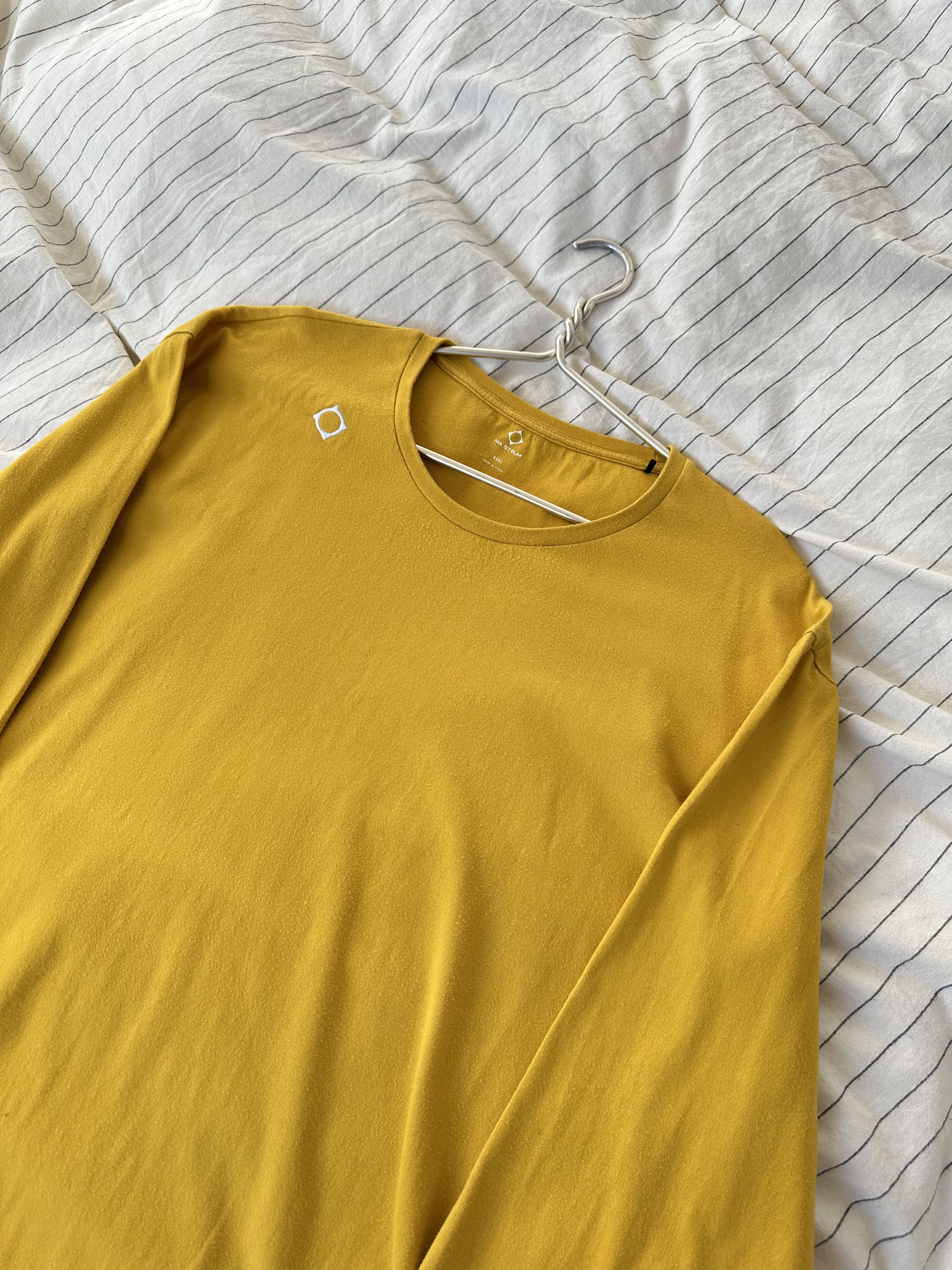 MA.STRUM Ma.Strum Yellow Long Sleeve T-Shirt XXL Size US XL / EU 56 / 4 - 1 Thumbnail