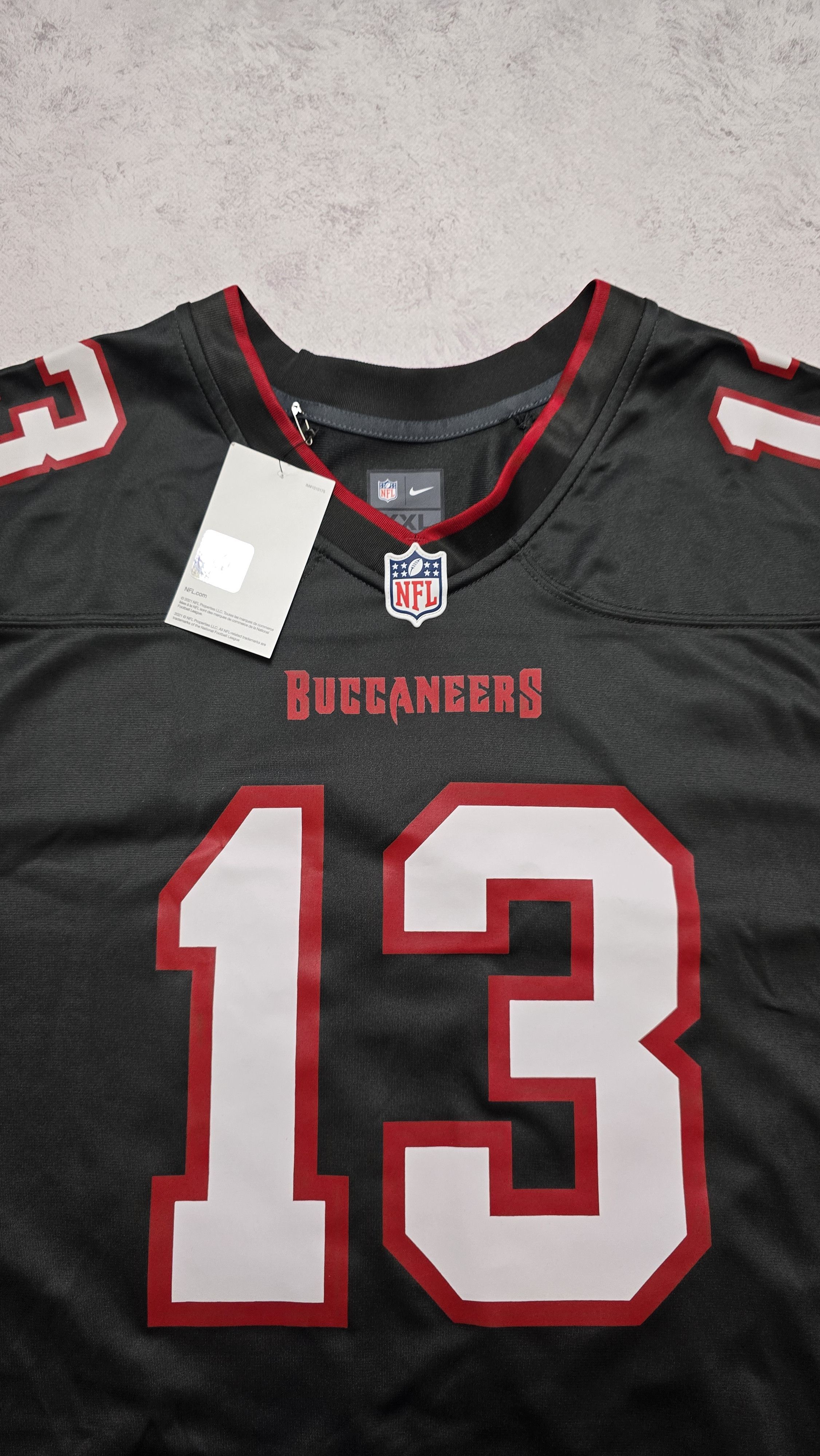 Nike Tampa Bay Buccaneers Mike Evans #13 Pewter Game NFL Jersey Size US XXL / EU 58 / 5 - 13 Thumbnail