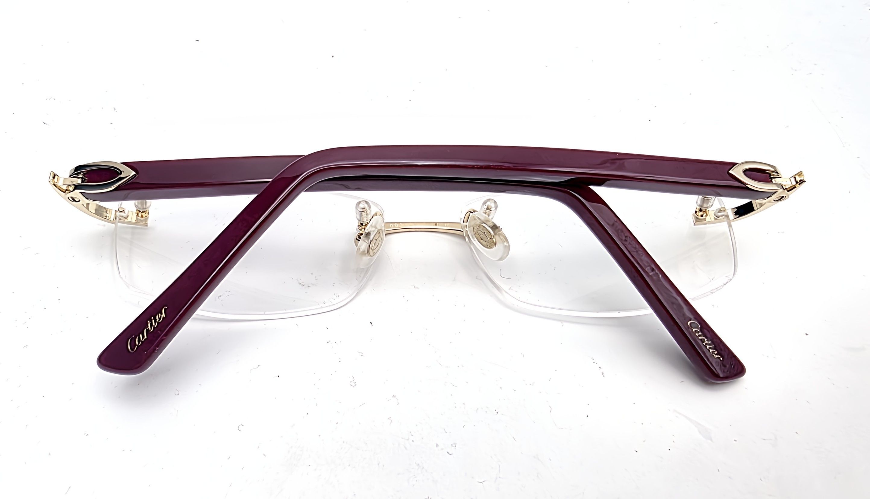 Cartier NEW! Cartier Glasses Canazei Burgandy CT0048O Size ONE SIZE - 5 Thumbnail