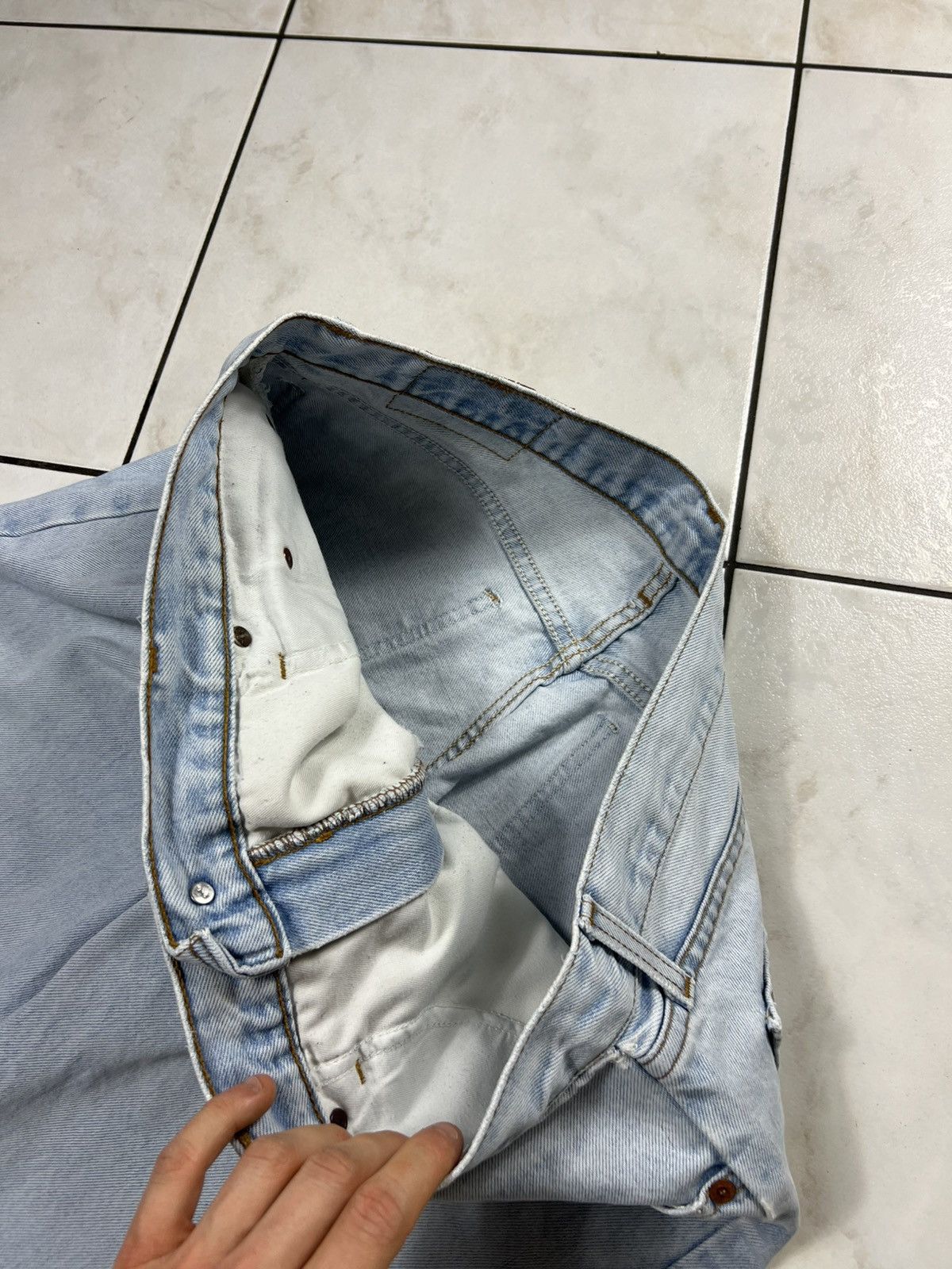 Levi's Vintage 90s Levi’s 615 02 orange tab jeans baby blue denim Size US 38 / EU 54 - 12 Thumbnail