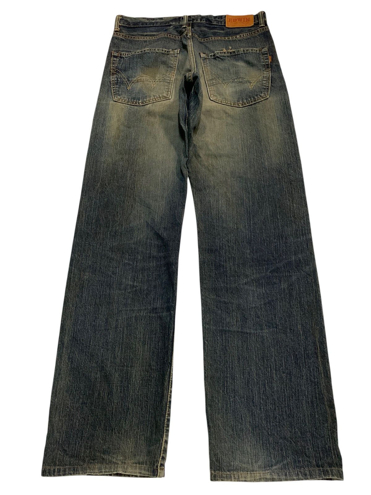 Edwin × If Six Was Nine × Kapital VINTAGE EDWIN 505Z SELVEDGE RUSTY JAPANASE DISTRESSED DENIM Size US 32 / EU 48 - 4 Thumbnail