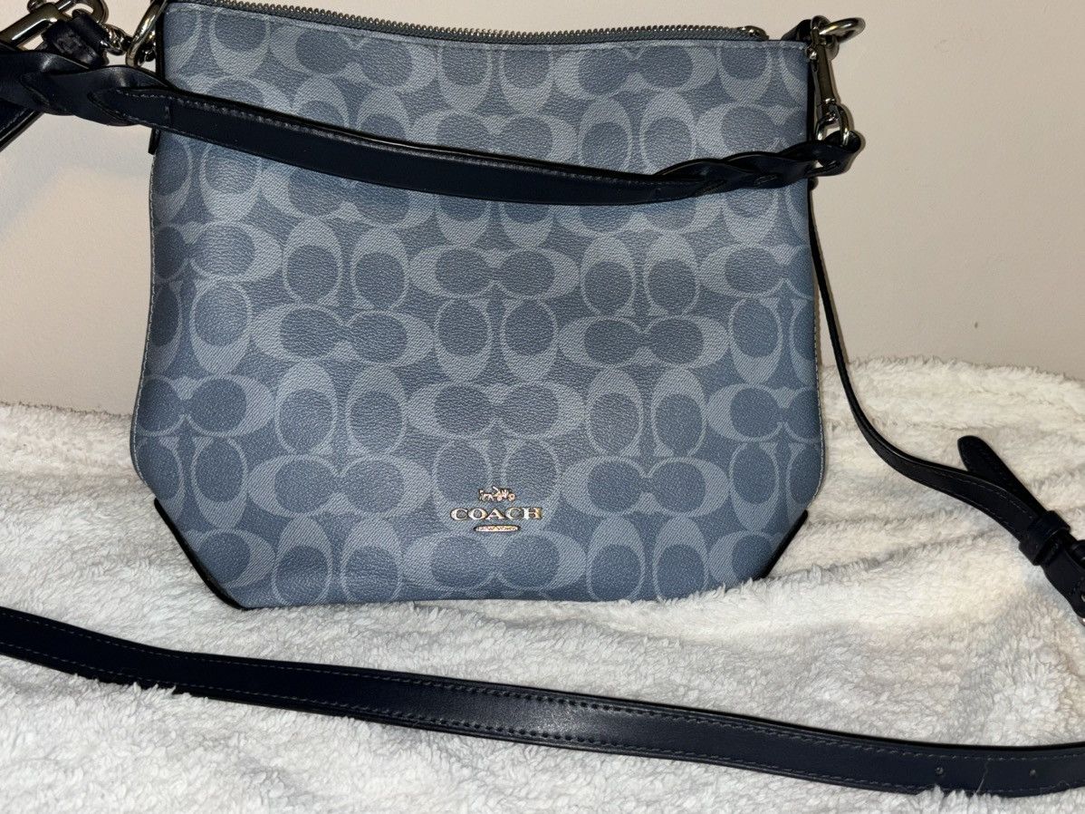 image of Coach Mini Abby Duffle in Blue, Women's