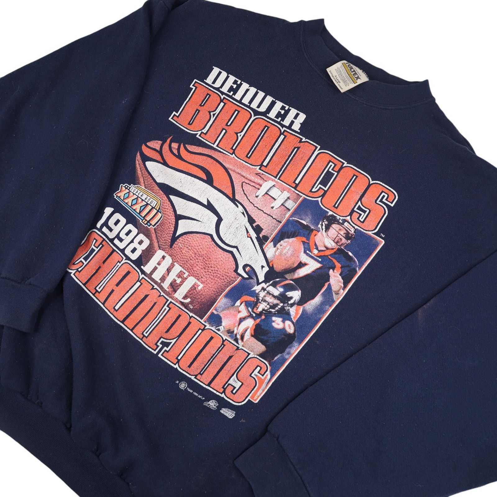 NFL × Vintage Vintage 90s Denver Broncos Champions Graphic Sweatshirt Size US XL / EU 56 / 4 - 2 Thumbnail