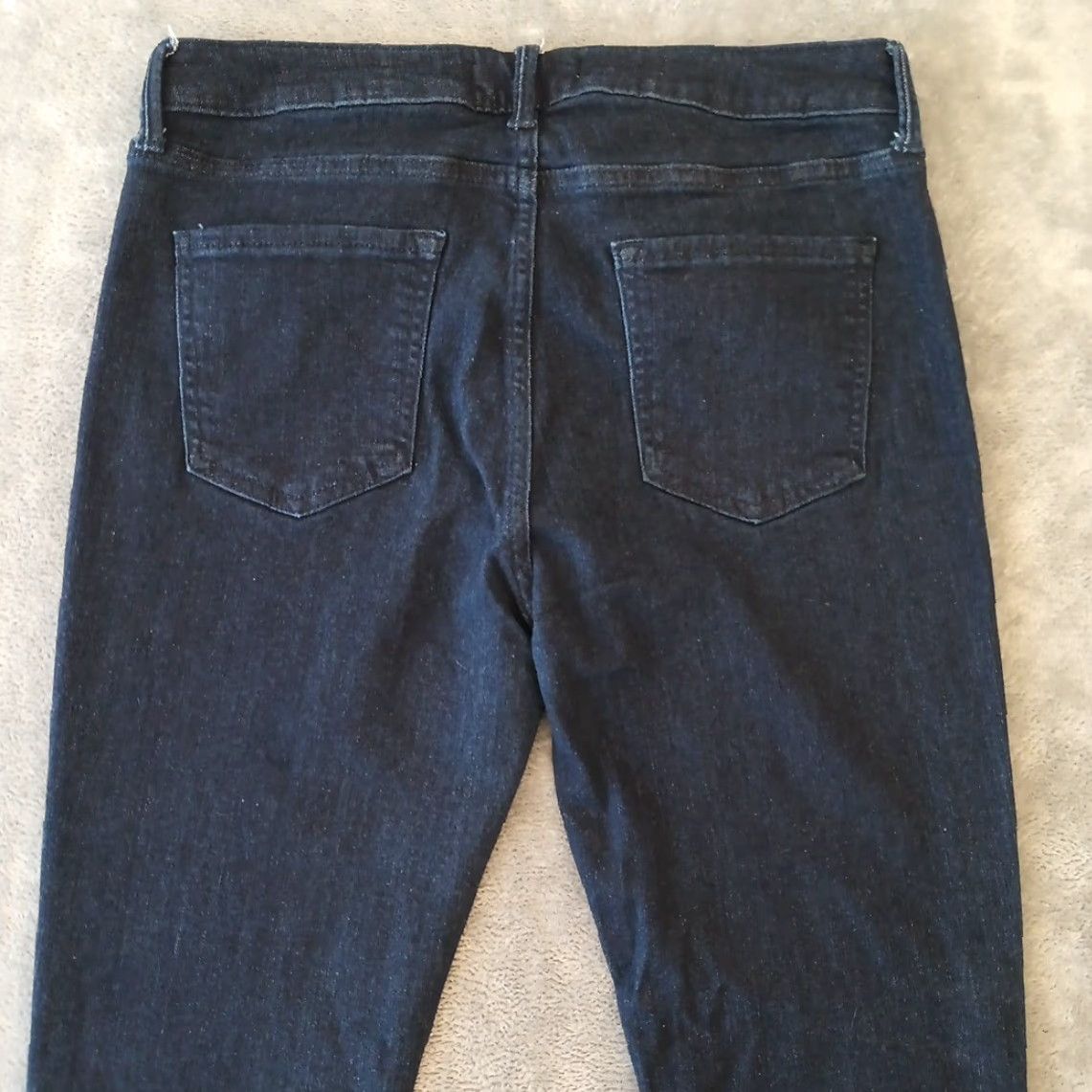 Vintage Just USA Jeans Skinny Womens Size 31 Blue Dark Wash Mid Rise 31x26.5 Stretch Denim 5-Pocket Womens Jeans Size 24" / US 00 / IT 34 - 7 Thumbnail