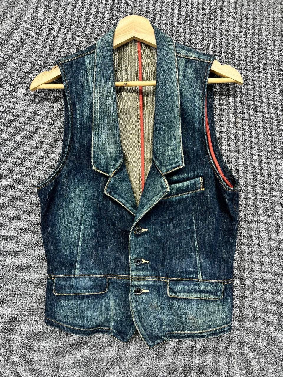 Japanese Brand Vintage Haib Rare Denim Vest Size M / US 6-8 / IT 42-44 - 1 Thumbnail