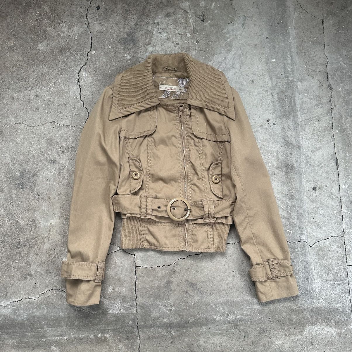 Hysteric Glamour Vintage Vera moda Japanese Crop Brown Cotton Jacket Size S / US 4 / IT 40 - 1 Thumbnail