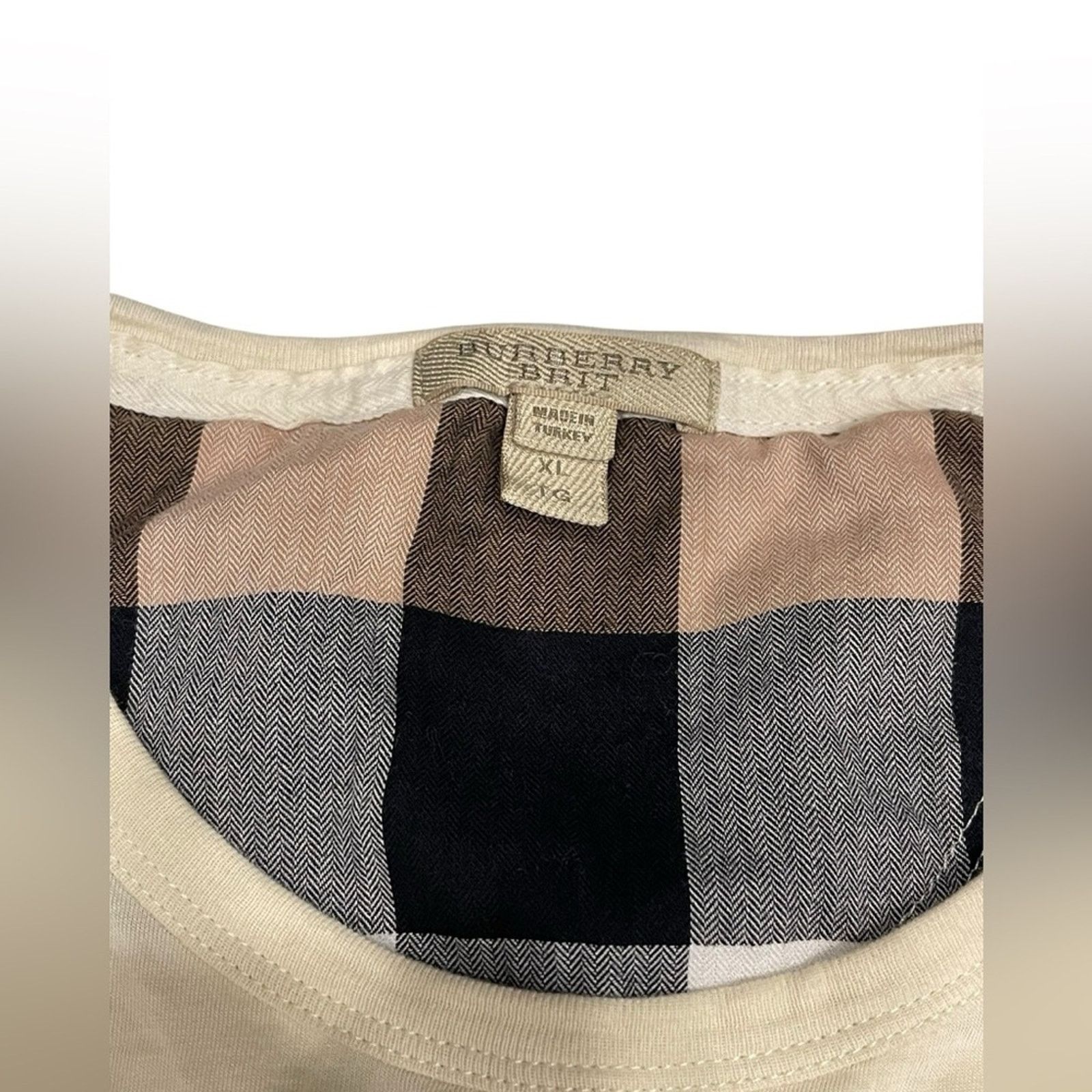 Burberry Burberry Cream Cotton Shirt Size:XL Size XL / US 12-14 / IT 48-50 - 9 Thumbnail