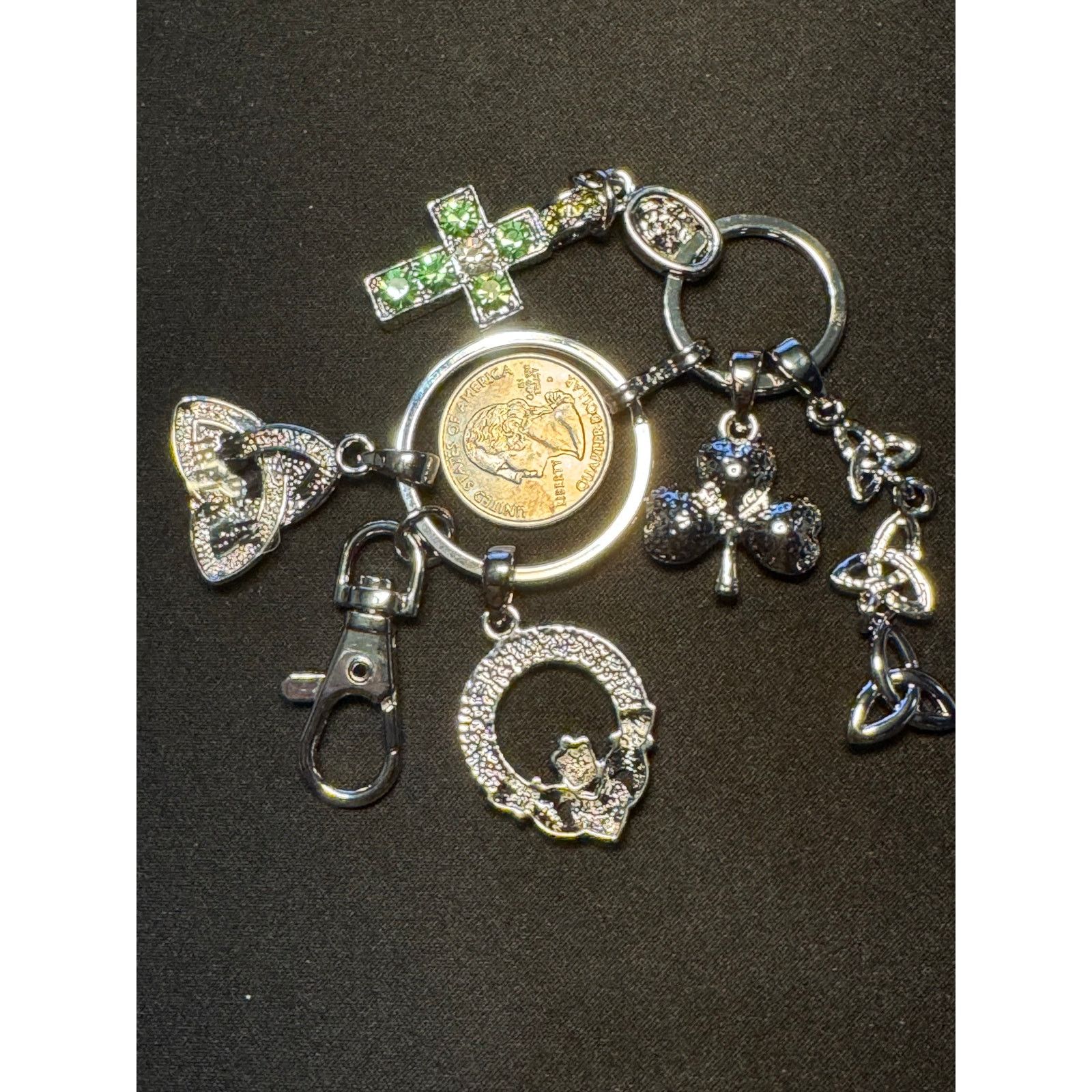 Other Killarney Crystal Keychain or Purse Charm Size ONE SIZE - 6 Thumbnail