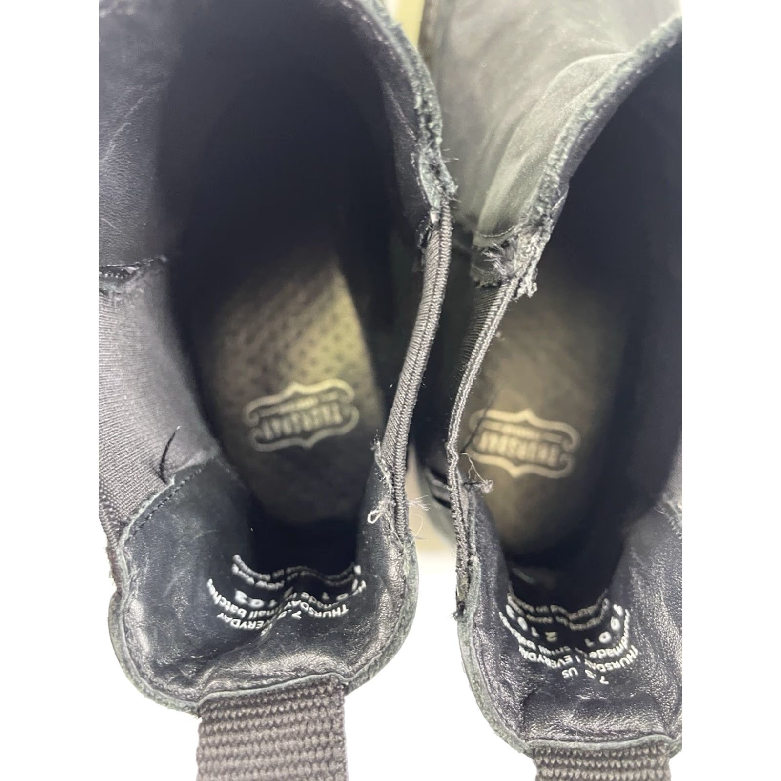 Thursday Boot Company Thursday Boot Company Boots | Chelsea Boot Women 7.5 US Black Leather Ankle Pull On Cushioned Water Resistant Block Heel Size US 8 / IT 38 - 4 Thumbnail
