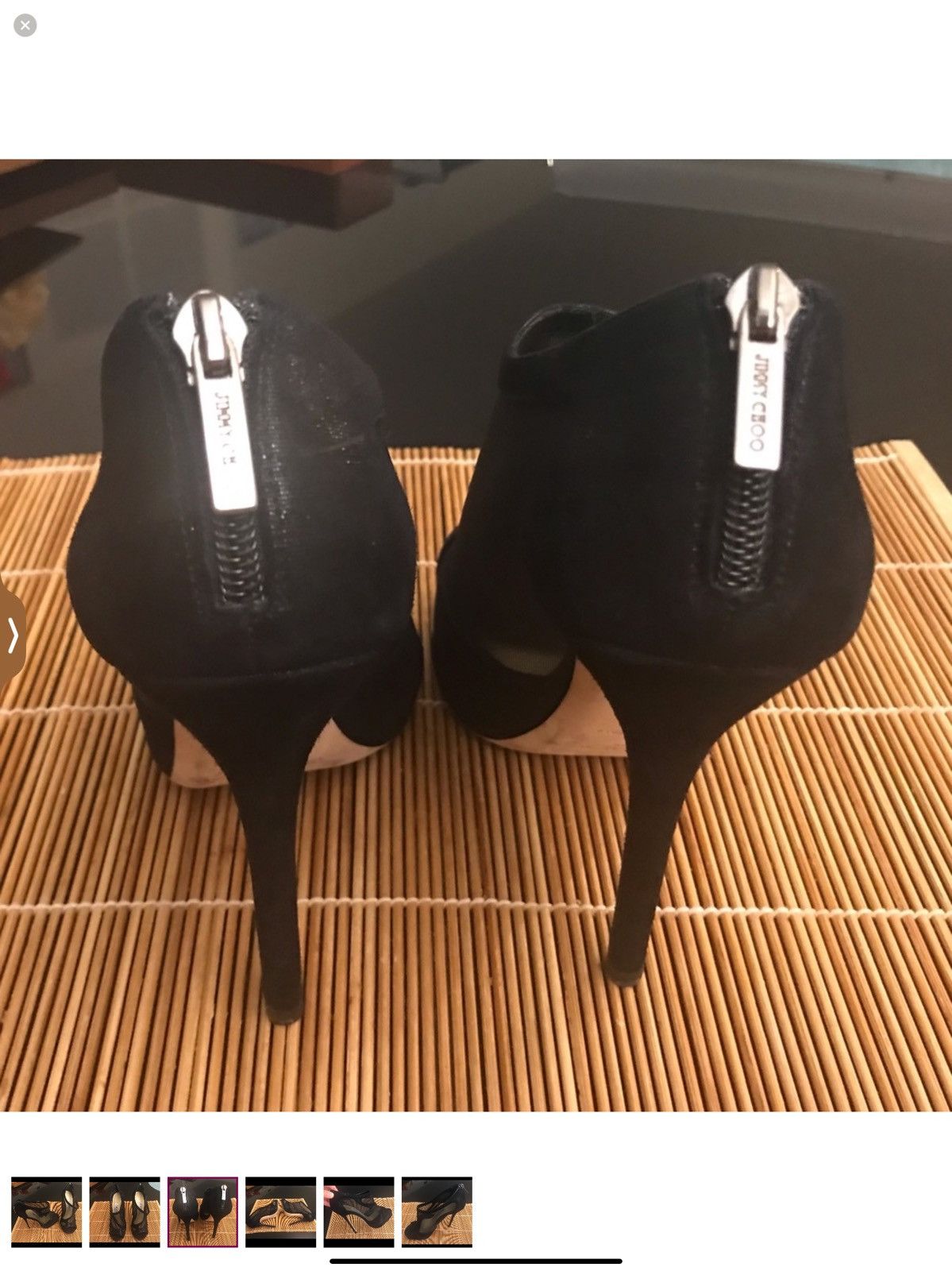 Jimmy Choo Jimmy Choo Peep Toe Heel Booties Size US 6 / IT 36 - 5 Thumbnail