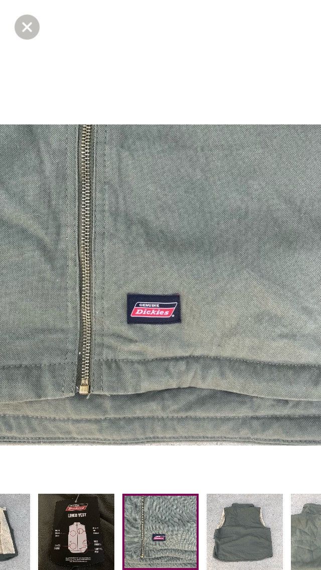 Dickies Dickies Men’s 3XL (54-56) Canvas Sherpa Lined Work Vest Size US XXL / EU 58 / 5 - 6 Thumbnail