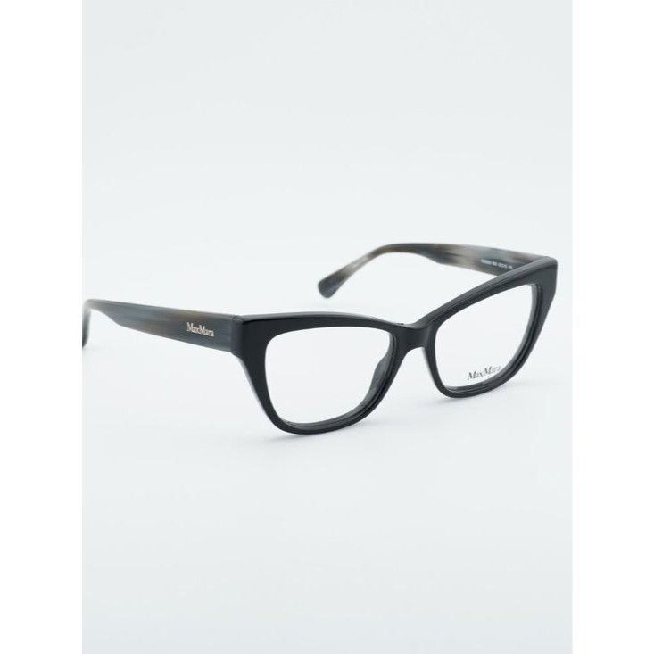 Max Mara Max Mara MM5053 005 Eyeglasses Shiny Black 53mm Cat Eye Size ONE SIZE - 3 Thumbnail