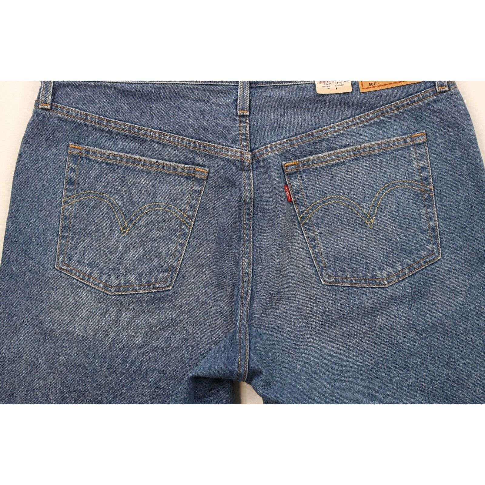 Levi's New Levis 501 Original Fit Button Fly Cut Off Denim Shorts Size US 34 / EU 50 - 10 Thumbnail