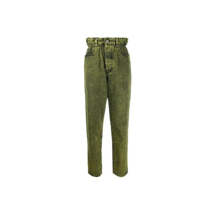 Miu Miu Miu Miu Solid Cotton Denim Pants for Women 0079 Size 25" / US 0 / IT 36 - 1 Thumbnail